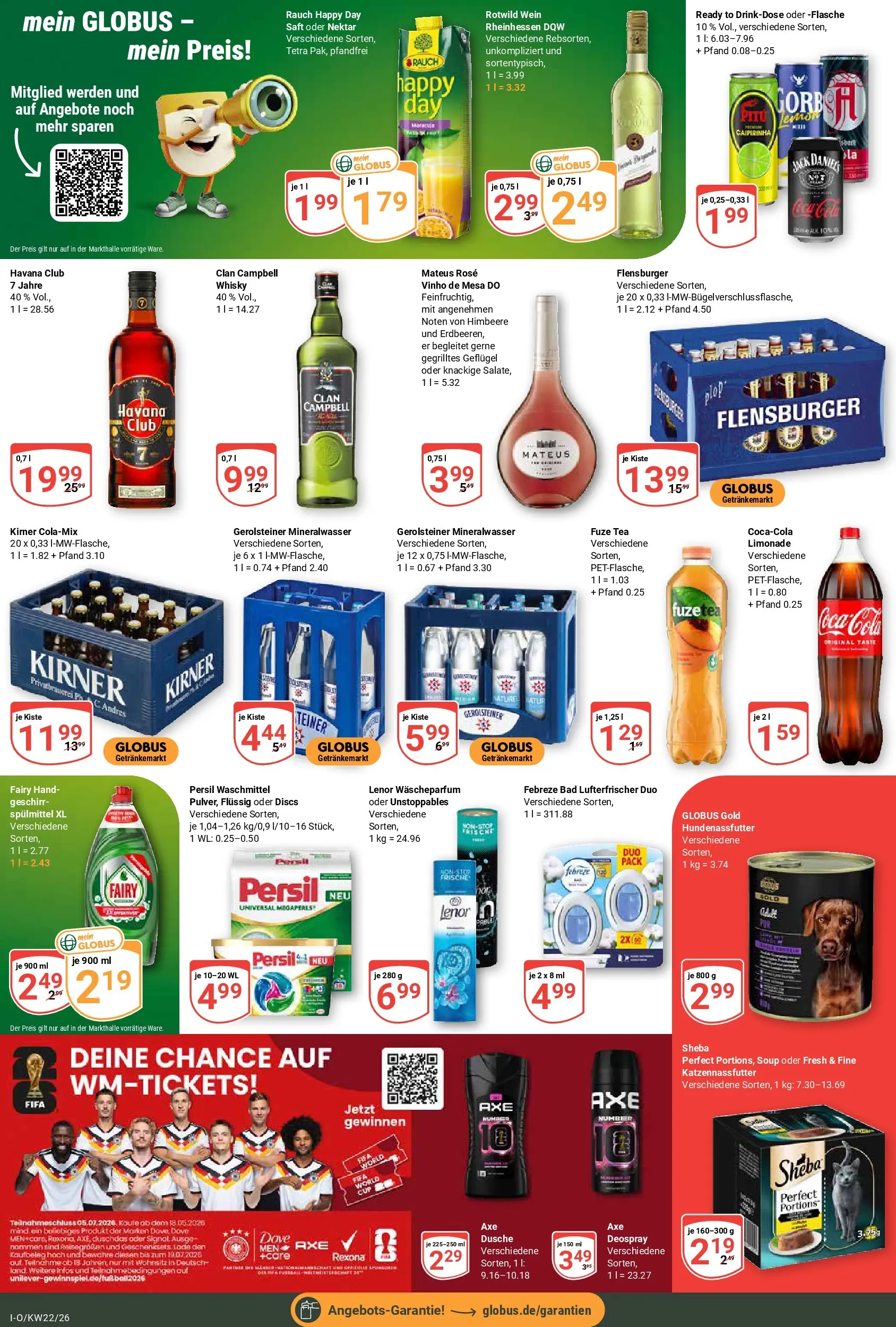 Globus Prospekt Idar-Oberstein (ab 26.05.2026) » Angebote online | Seite: 4 | Produkte: Fuze tea, Cola, Wein, Gerolsteiner