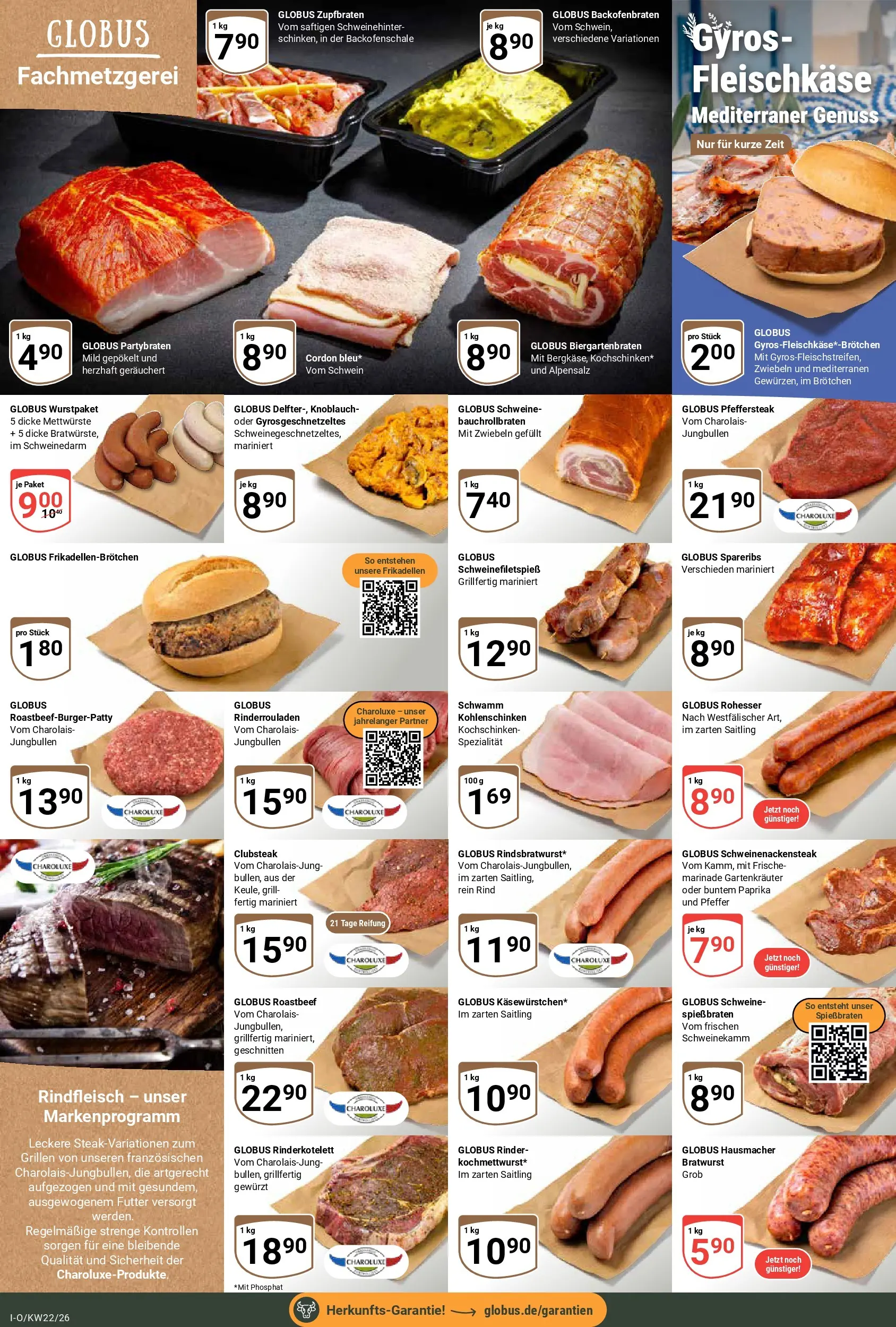 Globus Prospekt Idar-Oberstein (ab 26.05.2026) » Angebote online | Seite: 8 | Produkte: Roastbeef, Pfeffer, Knoblauch, Rindfleisch