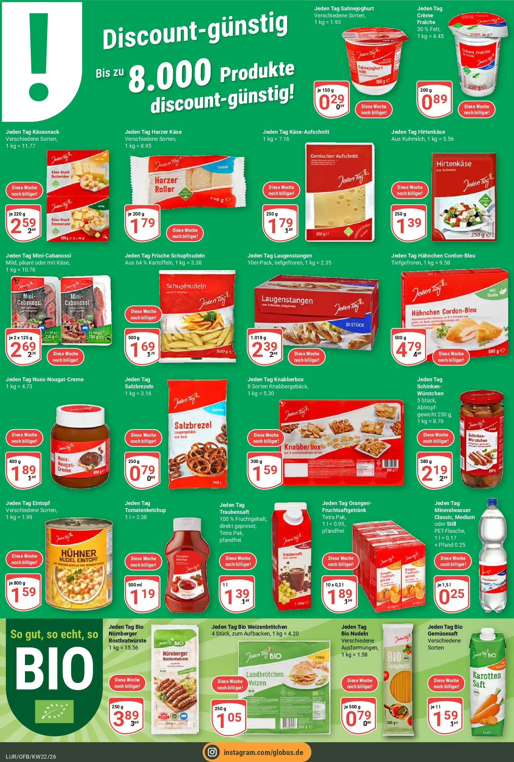 Globus Prospekt Hamburg (ab 26.05.2026) » Angebote online | Seite: 9 | Produkte: Gewicht, Creme, Schinken, Nudeln