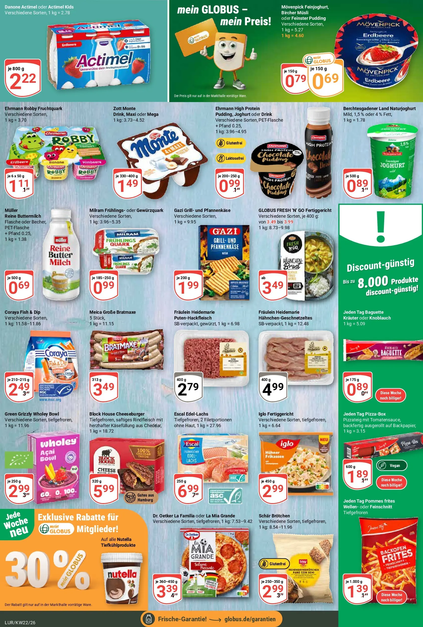 Globus Prospekt Hamburg (ab 26.05.2026) » Angebote online | Seite: 10 | Produkte: Baguette, Meica, Knoblauch, Himbeere