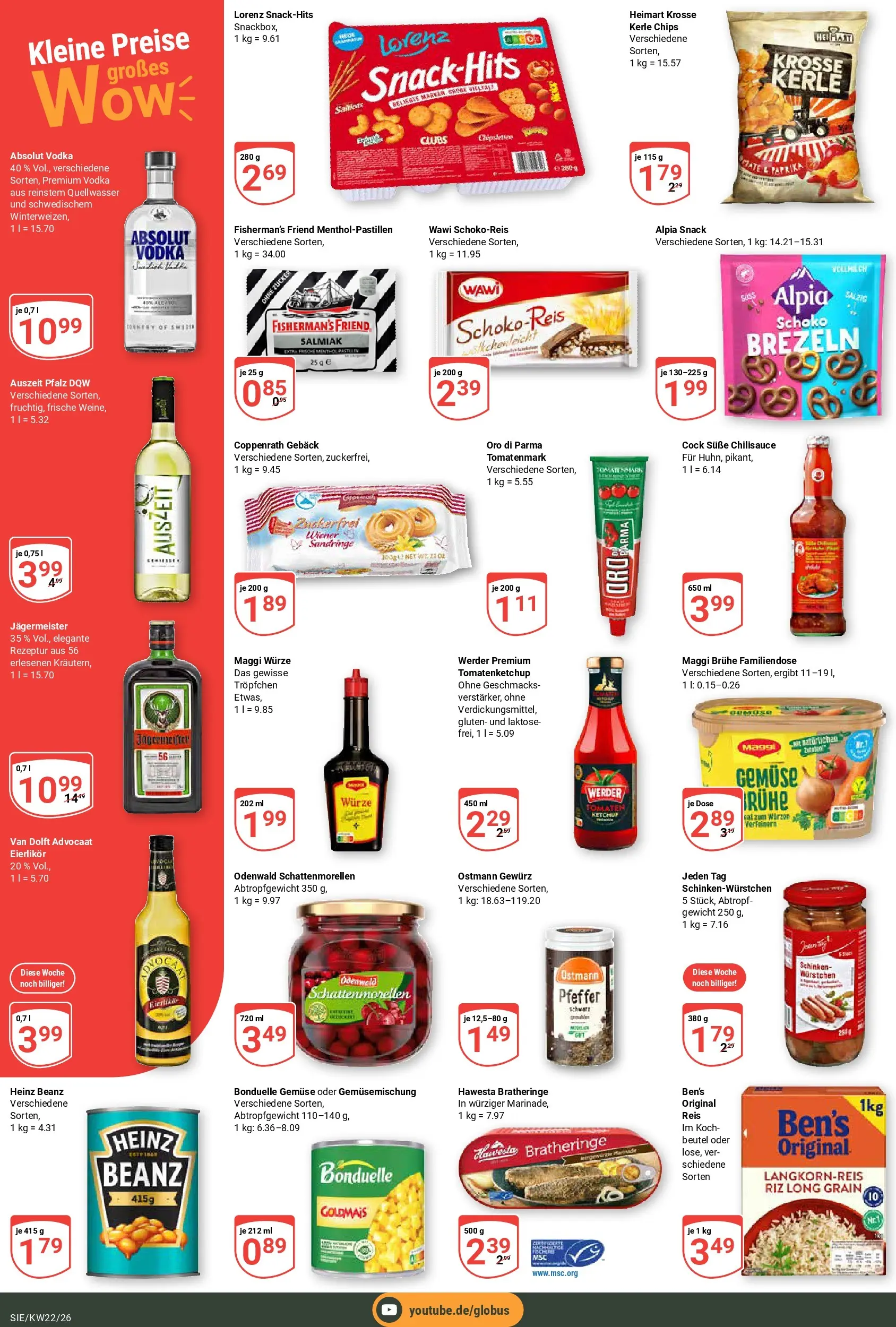 Globus Prospekt Siegen (ab 26.05.2026) » Angebote online | Seite: 6 | Produkte: Gewicht, Gemüse, Paprika, Schinken