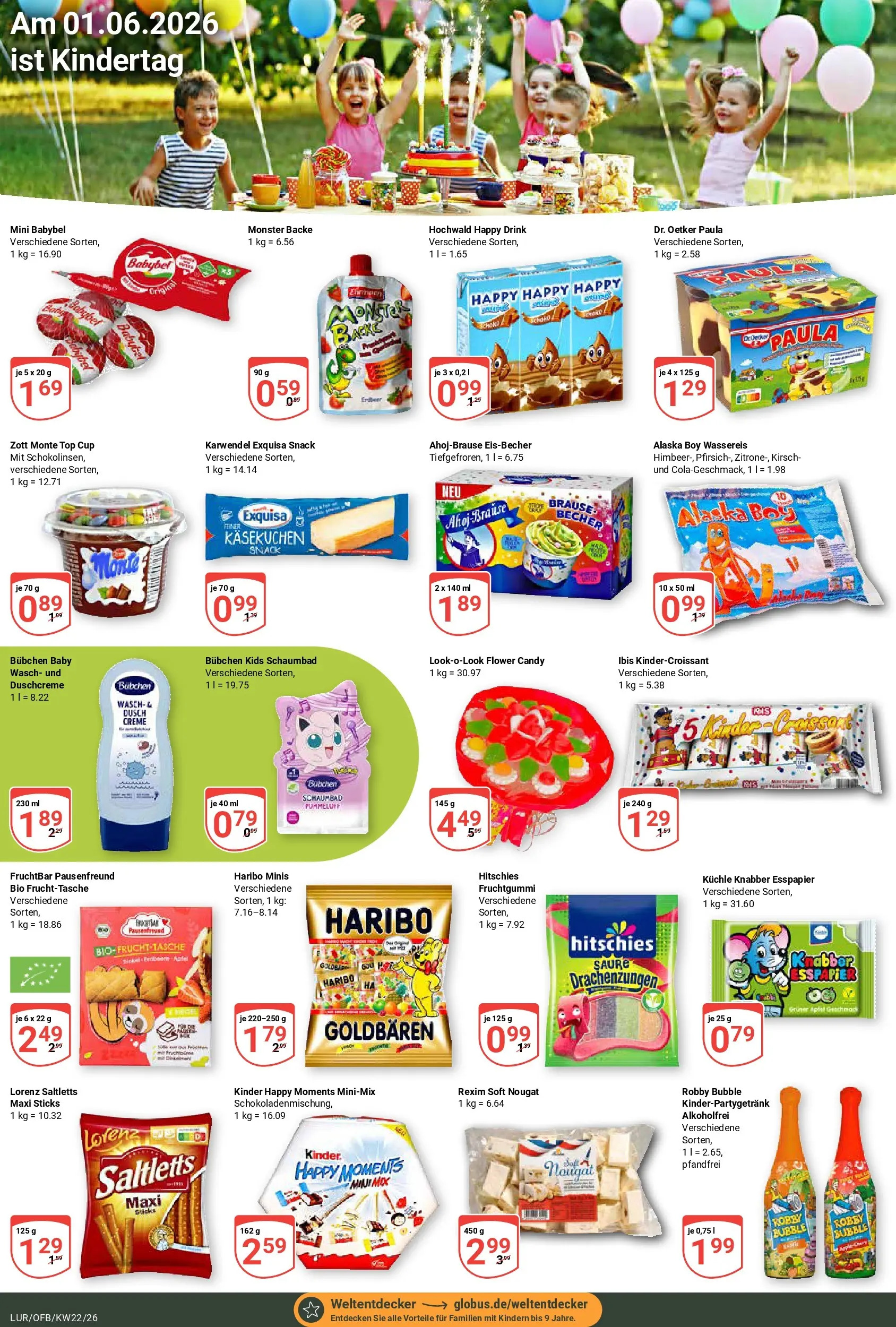 Globus Prospekt Hamburg (ab 26.05.2026) » Angebote online | Seite: 14 | Produkte: Top, Haribo, Creme, Exquisa