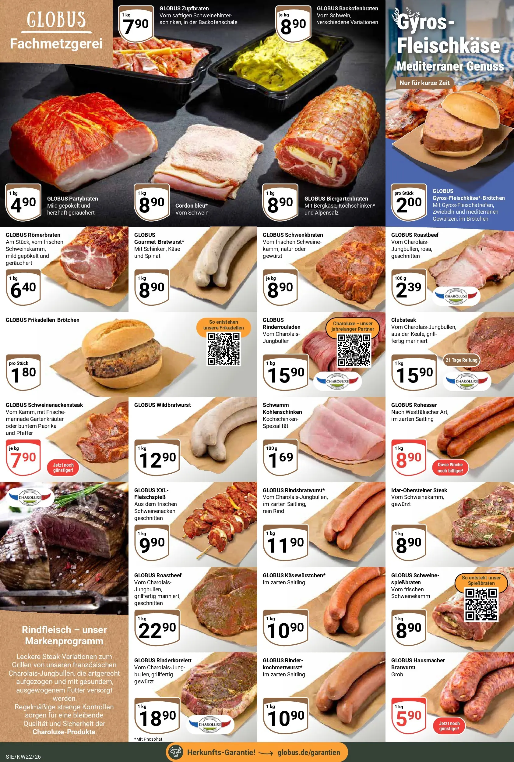 Globus Prospekt Siegen (ab 26.05.2026) » Angebote online | Seite: 10 | Produkte: Schweinenacken, Gyros, Paprika, Steak