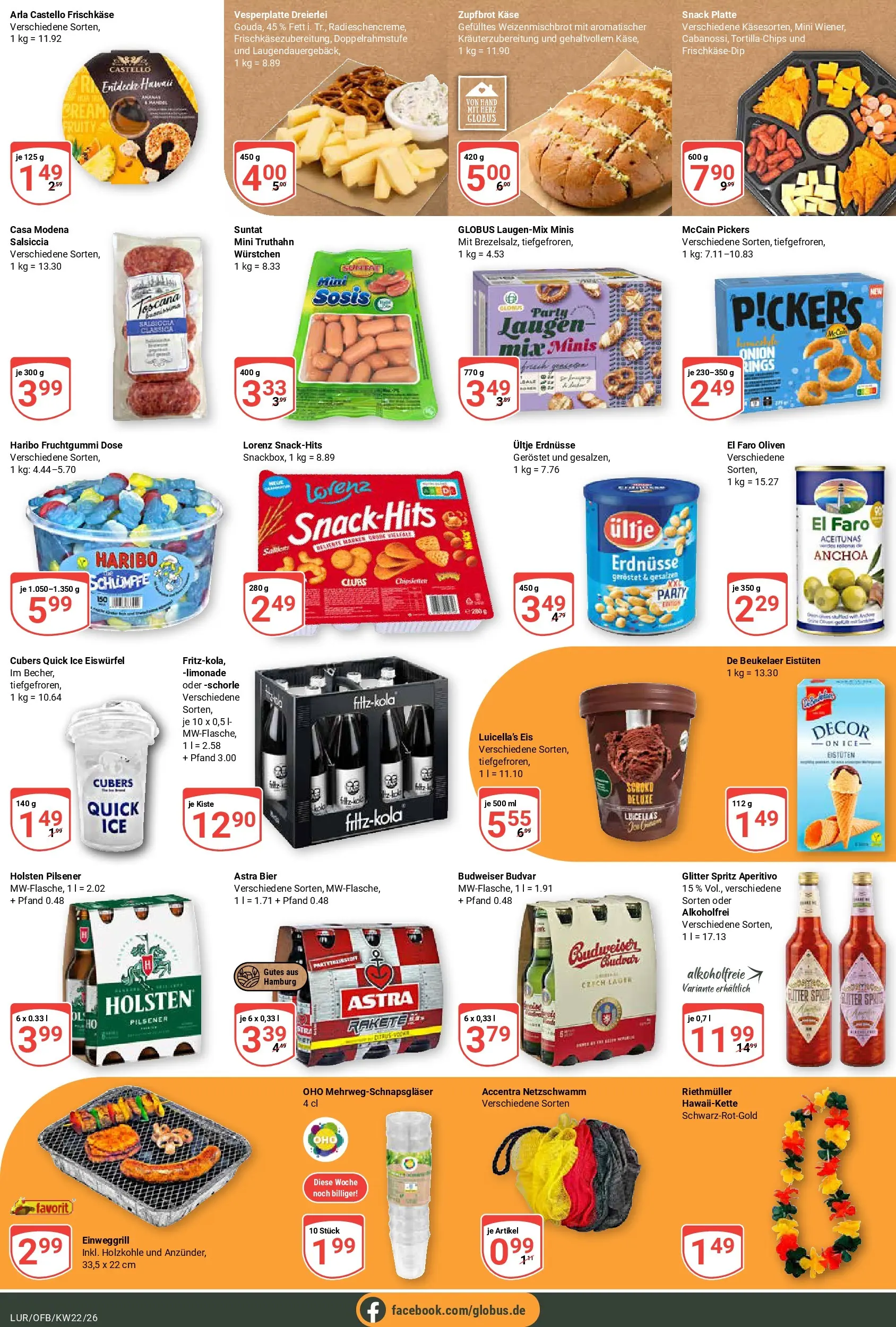 Globus Prospekt Hamburg (ab 26.05.2026) » Angebote online | Seite: 16 | Produkte: Haribo, Butter, Astra, Limonade