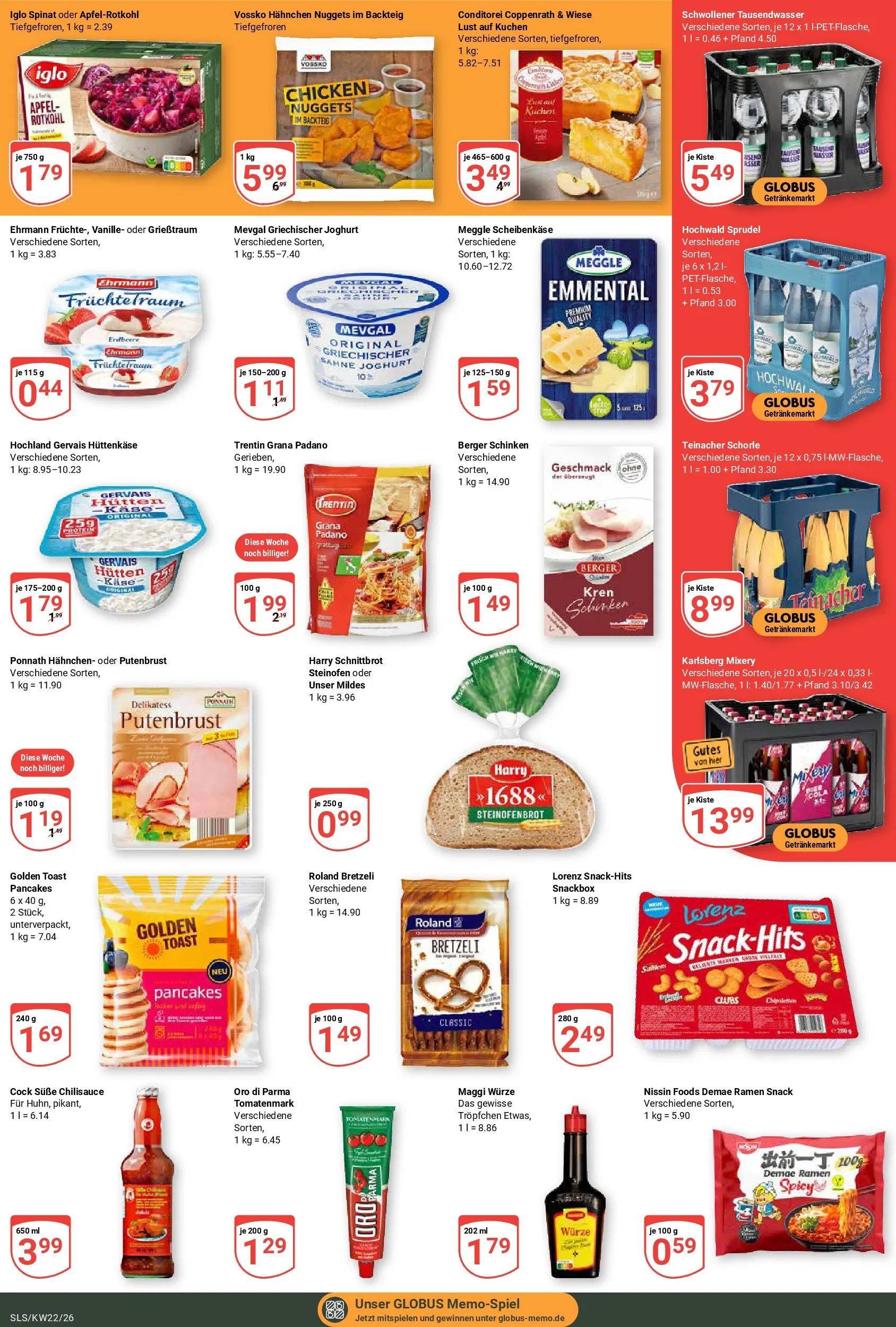 Globus Prospekt Saarlouis (ab 26.05.2026) » Angebote online | Seite: 3 | Produkte: Maggi, Joghurt, Iglo, Hüttenkäse