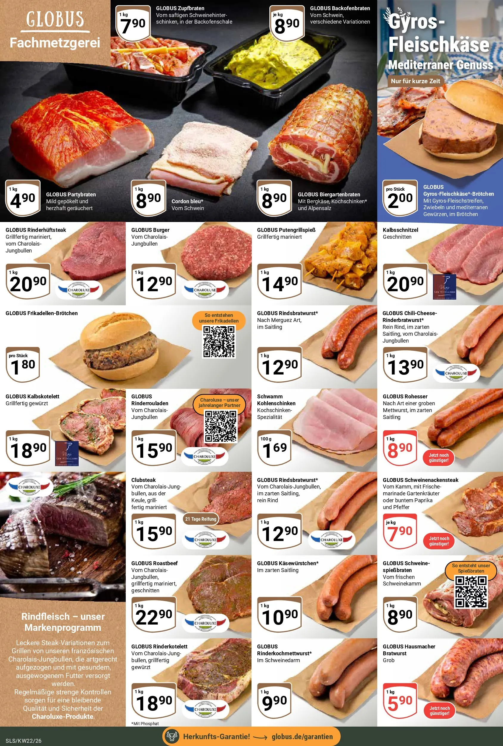 Globus Prospekt Saarlouis (ab 26.05.2026) » Angebote online | Seite: 8 | Produkte: Bratwurst, Roastbeef, Paprika, Rindfleisch