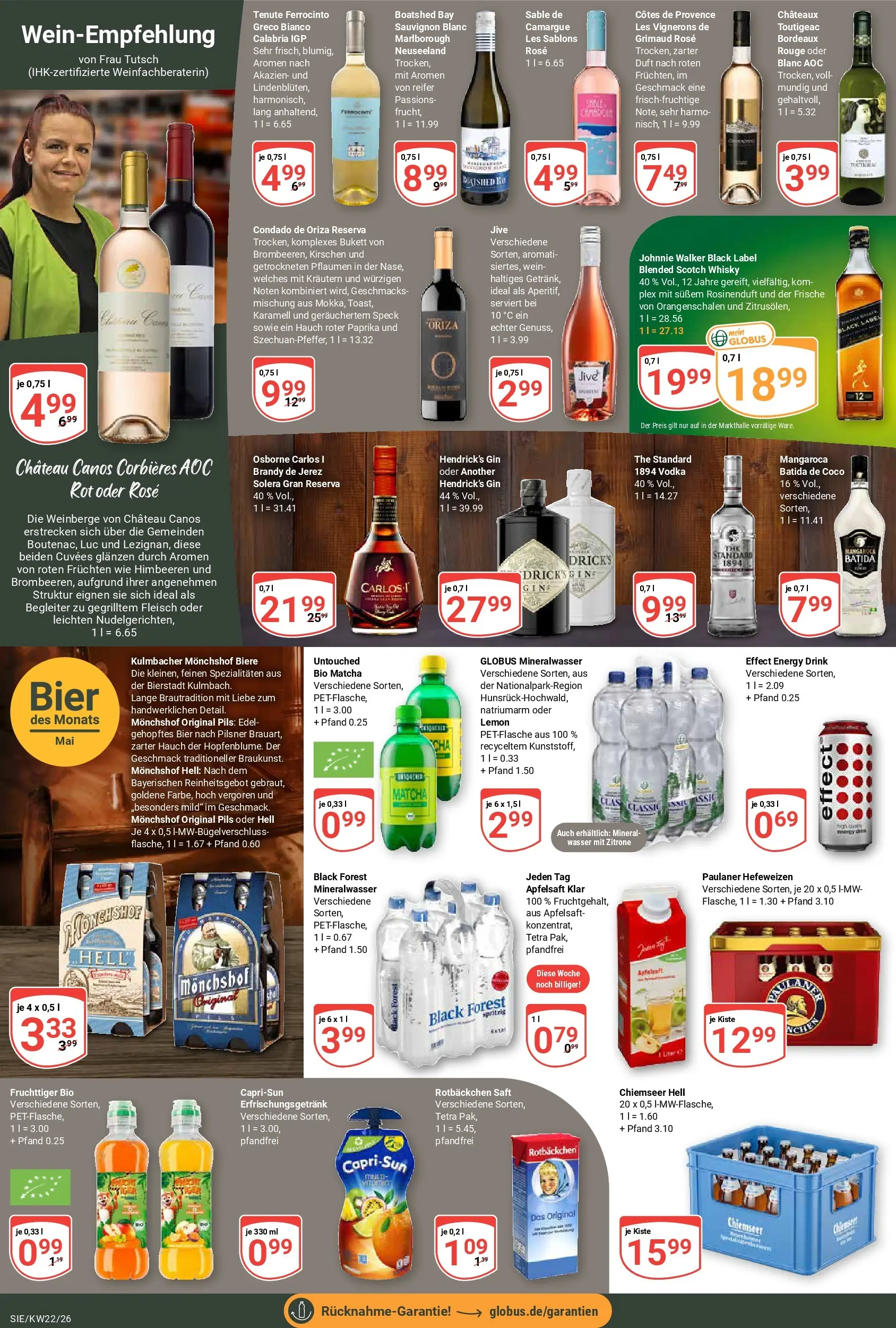 Globus Prospekt Siegen (ab 26.05.2026) » Angebote online | Seite: 20 | Produkte: Whisky, Duft, Rouge, Zitrone