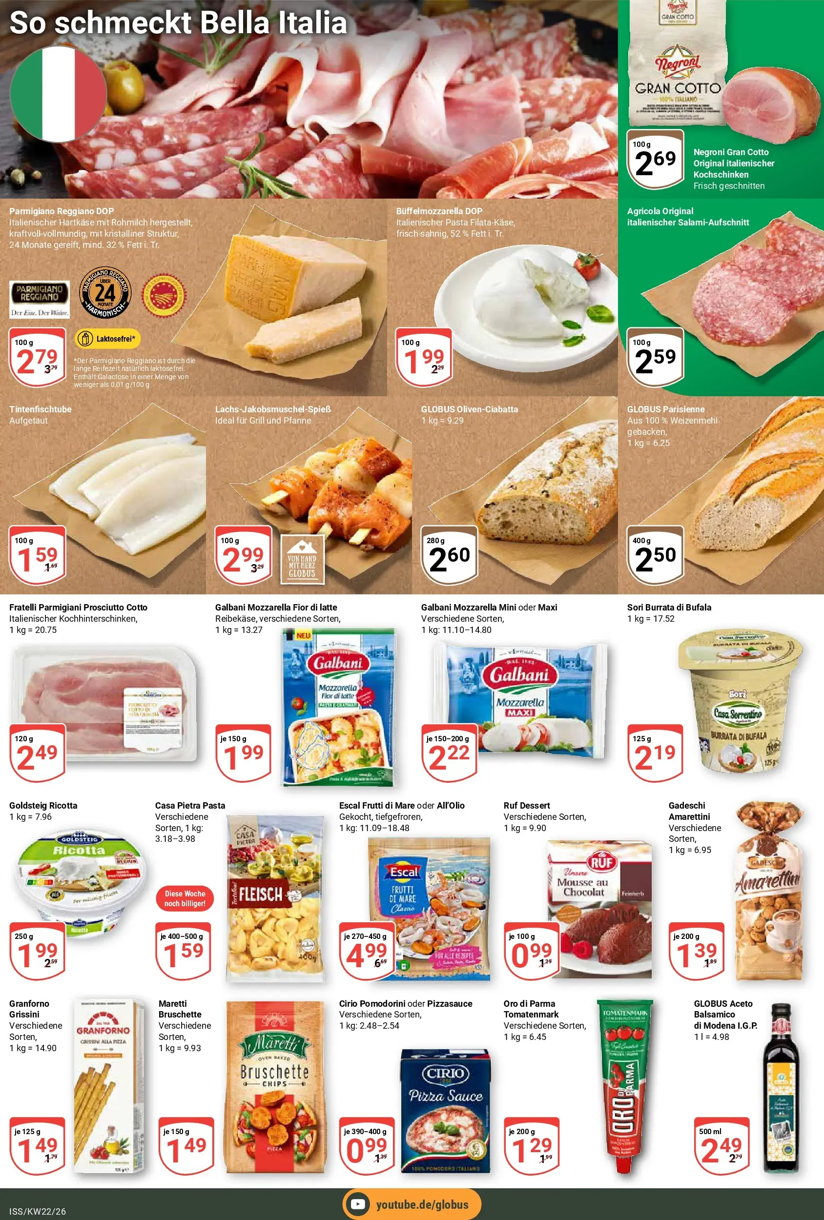 Globus Prospekt Isserstedt (ab 26.05.2026) » Angebote online | Seite: 19 | Produkte: Balsamico, Weizenmehl, Burrata, Pizza