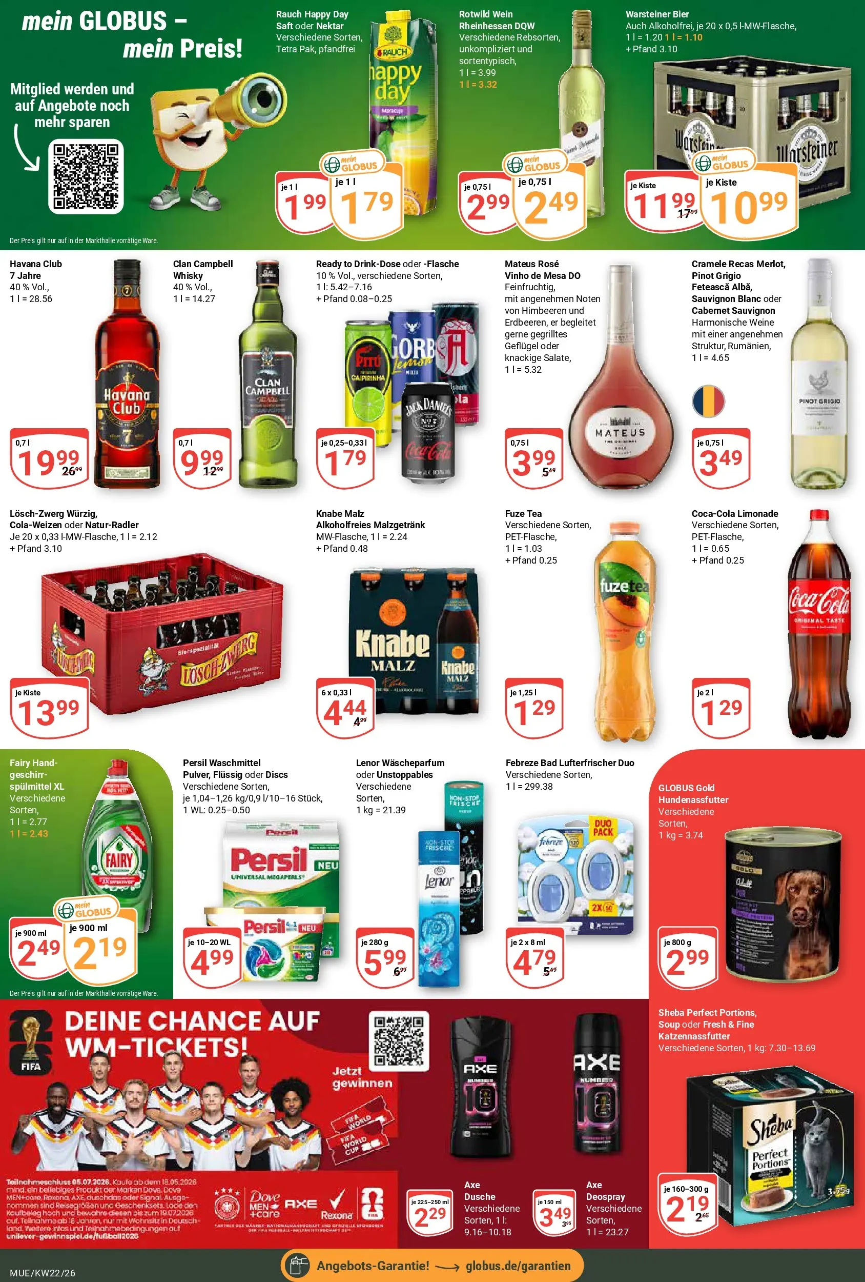 Globus Prospekt Mühldorf (ab 26.05.2026) » Angebote online | Seite: 5 | Produkte: Bier, Dusche, Waschmittel, Persil