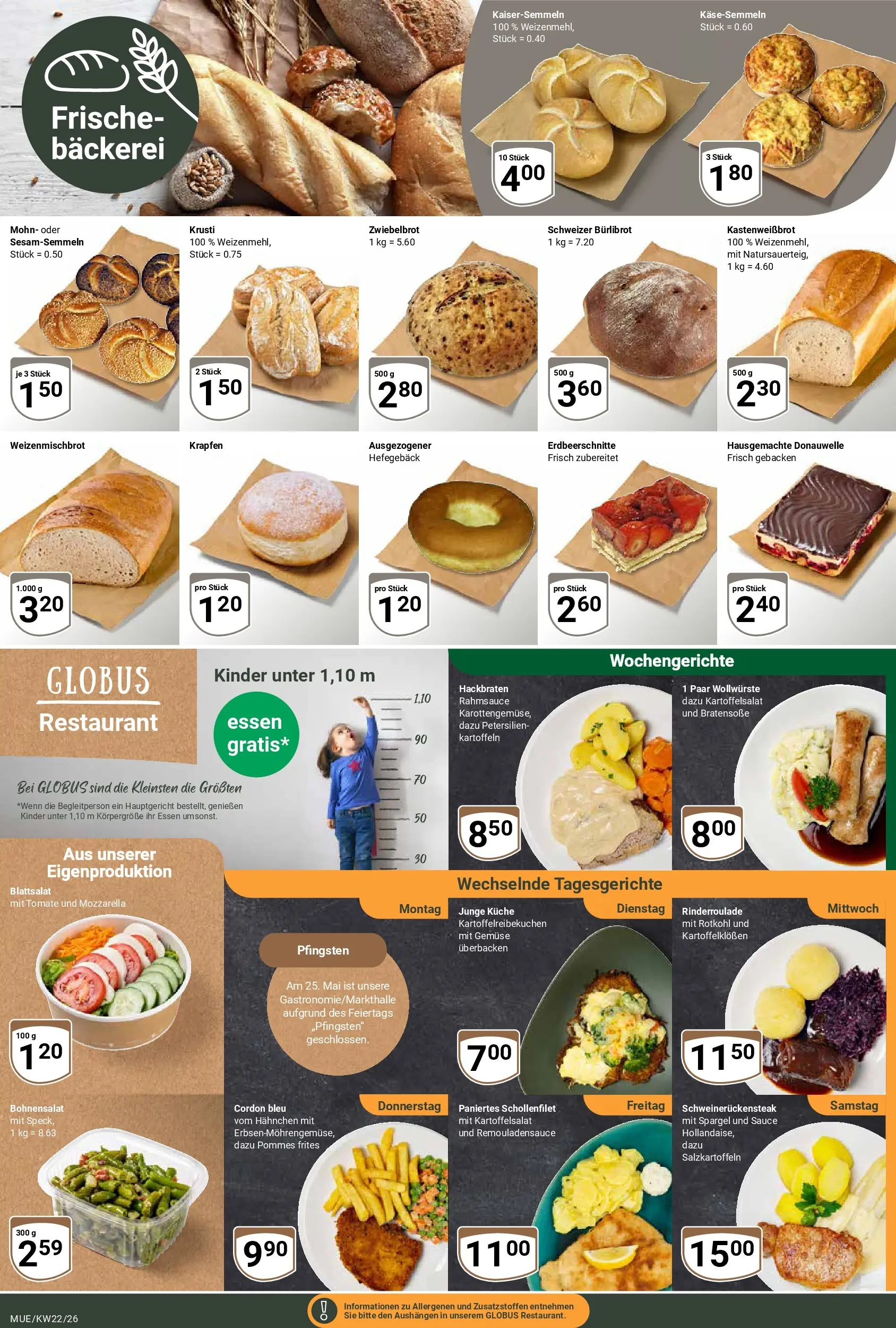 Globus Prospekt Mühldorf (ab 26.05.2026) » Angebote online | Seite: 7 | Produkte: Hahnchen, Rotkohl, Mozzarella, Küche