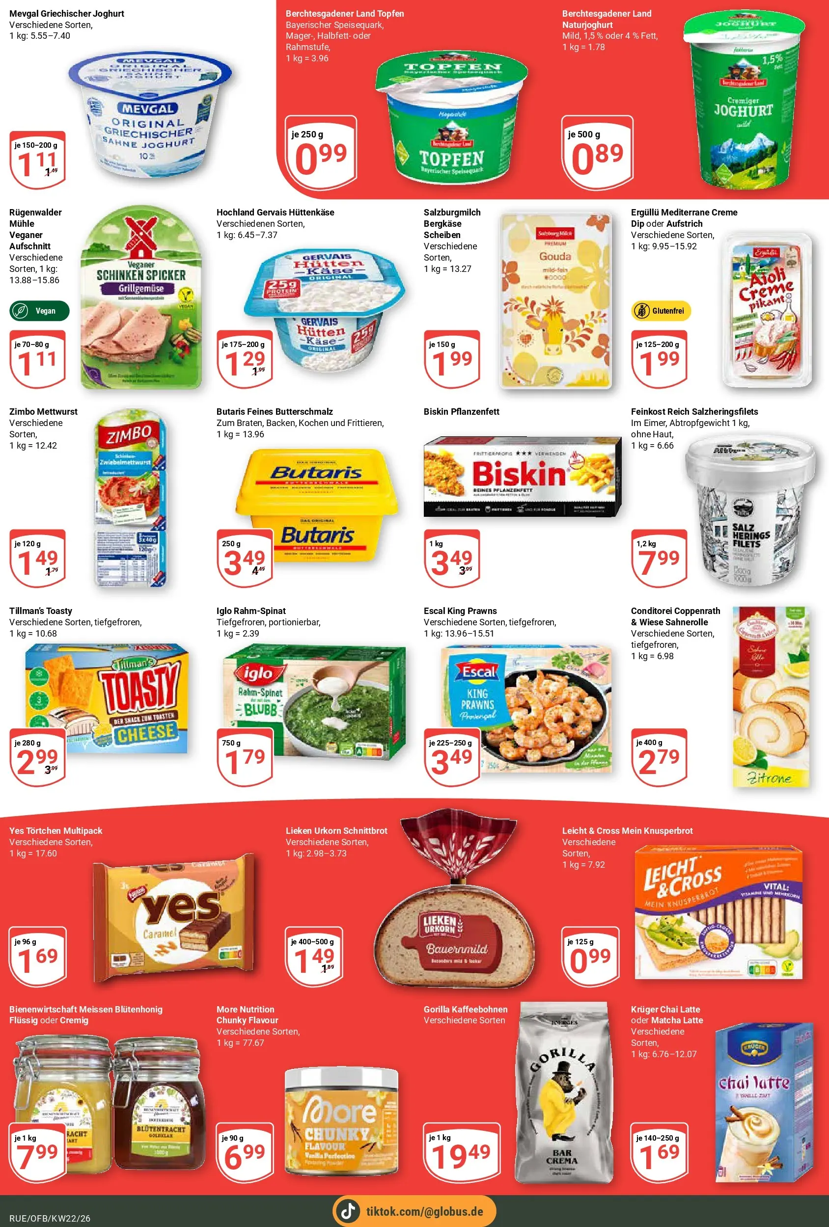 Globus Prospekt Rüsselsheim (ab 26.05.2026) » Angebote online | Seite: 3 | Produkte: Butterschmalz, Käse, Joghurt, Creme