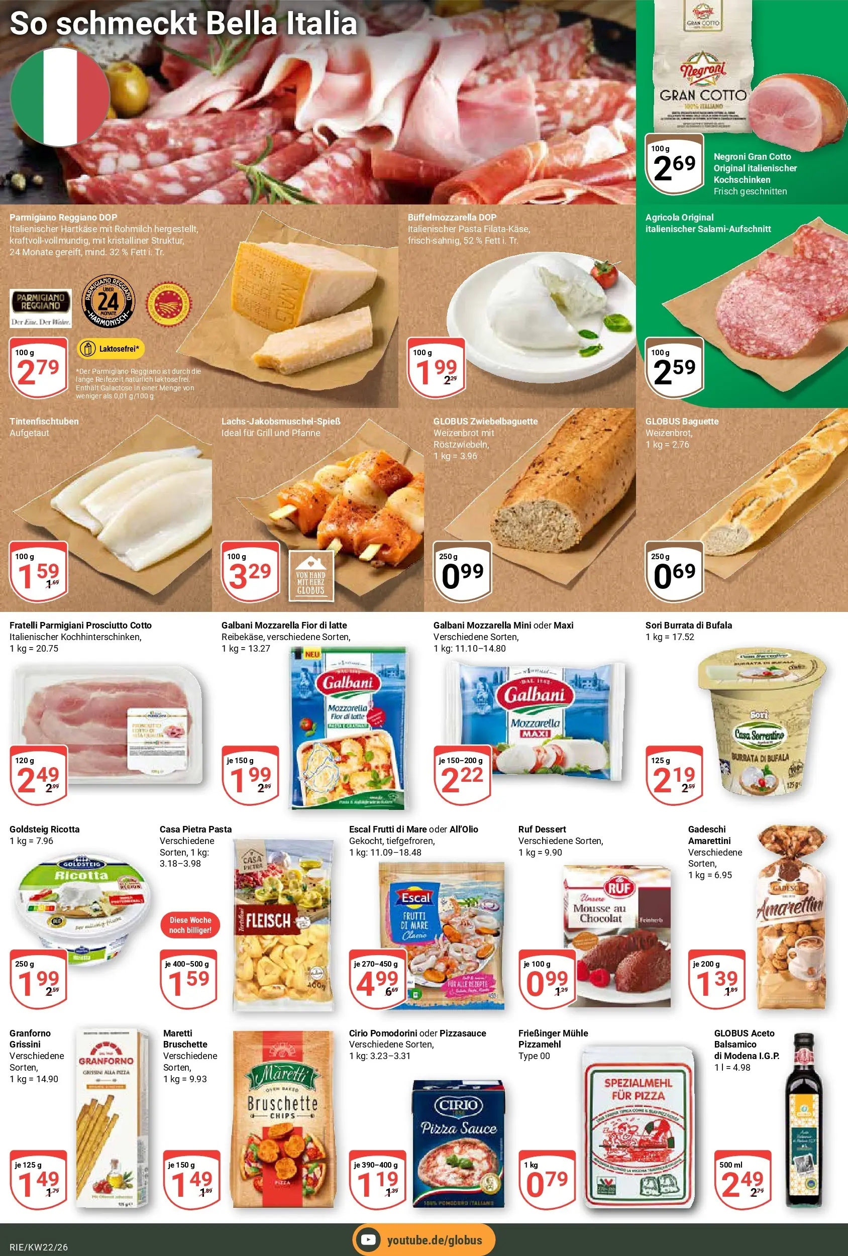 Globus Prospekt Bochum-Riemke (ab 26.05.2026) » Angebote online | Seite: 20 | Produkte: Mühle, Mozzarella, Chips, Fleisch