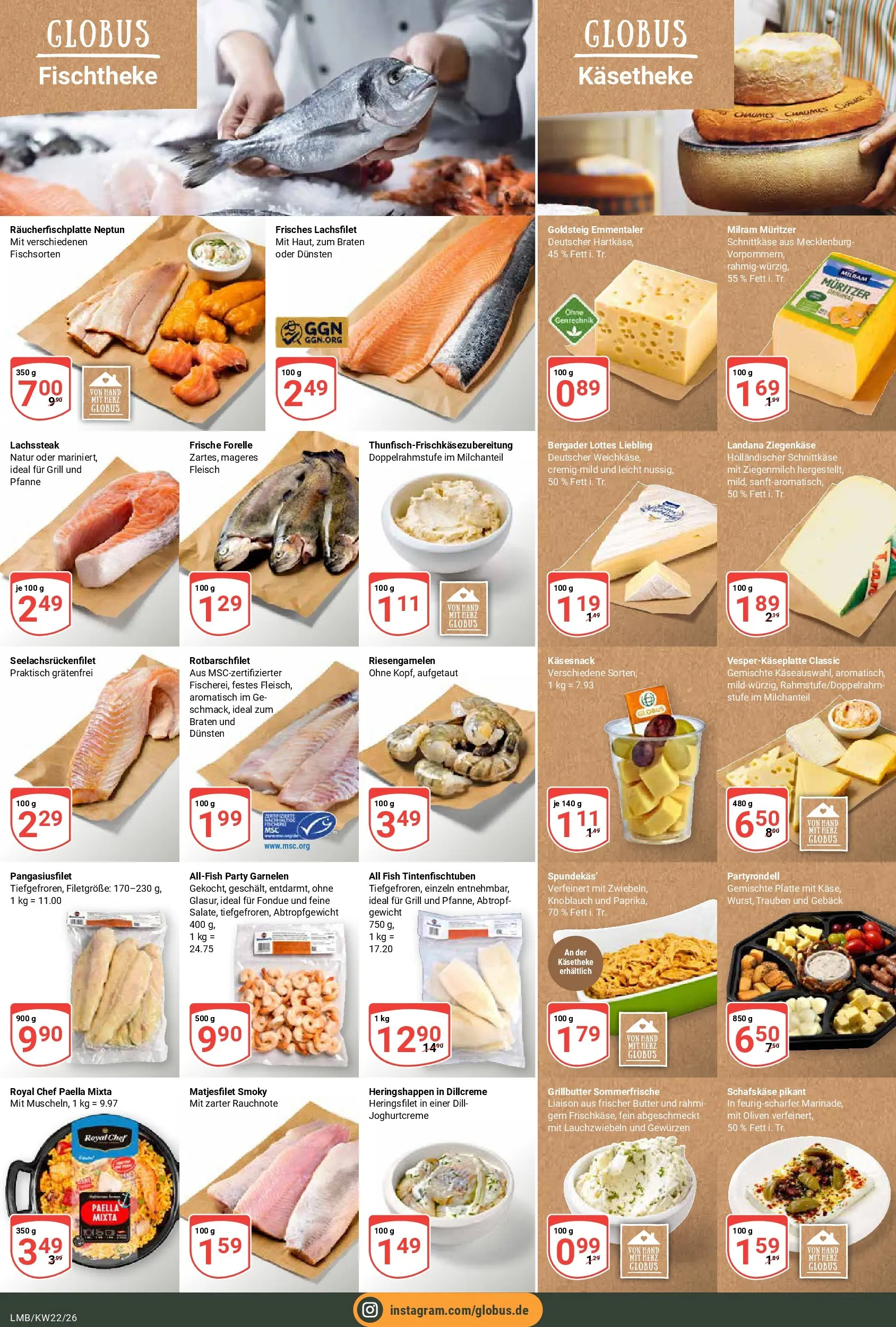 Globus Prospekt Limburg (ab 26.05.2026) » Angebote online | Seite: 9 | Produkte: Grill, Butter, Trauben, Fondue
