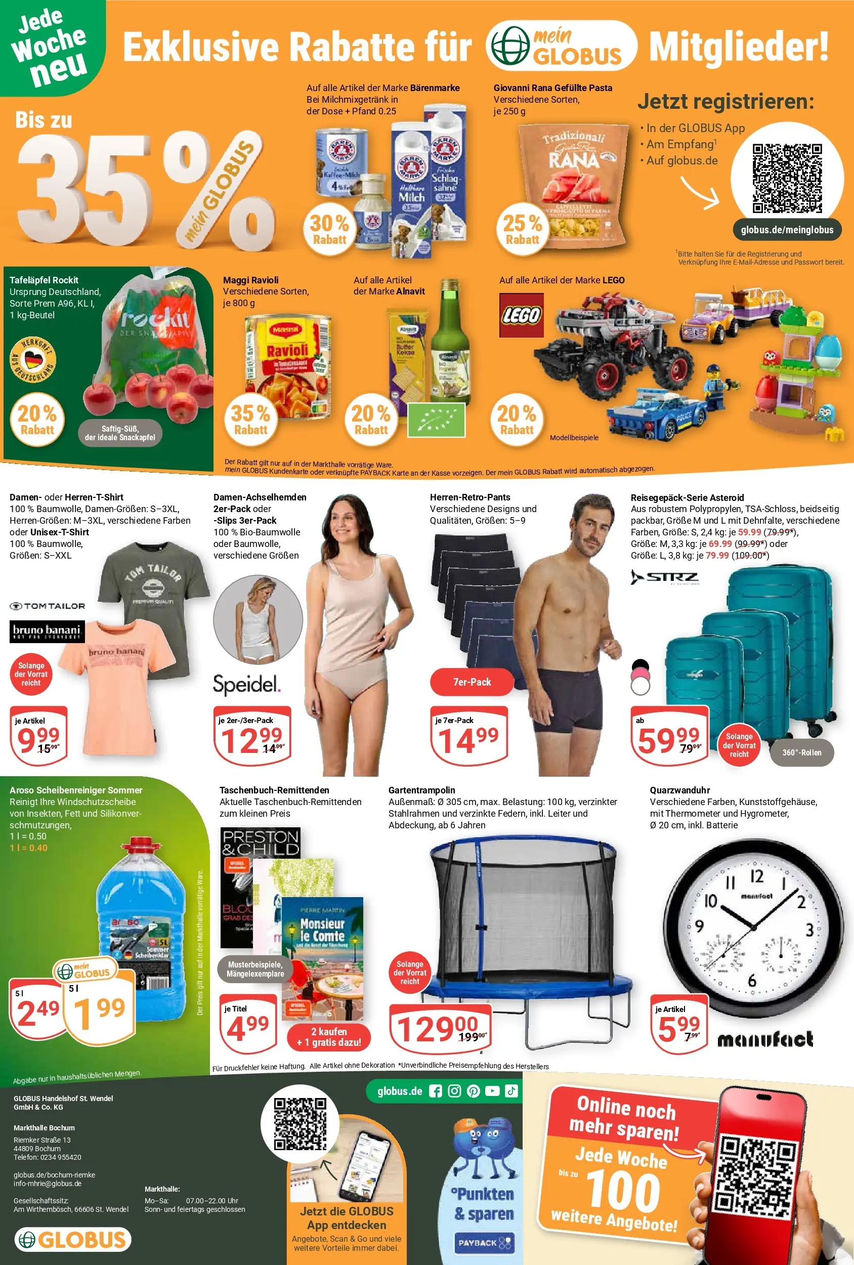 Globus Prospekt Bochum-Riemke (ab 26.05.2026) » Angebote online | Seite: 25 | Produkte: Thermometer, Pasta, Telefon, Uhr