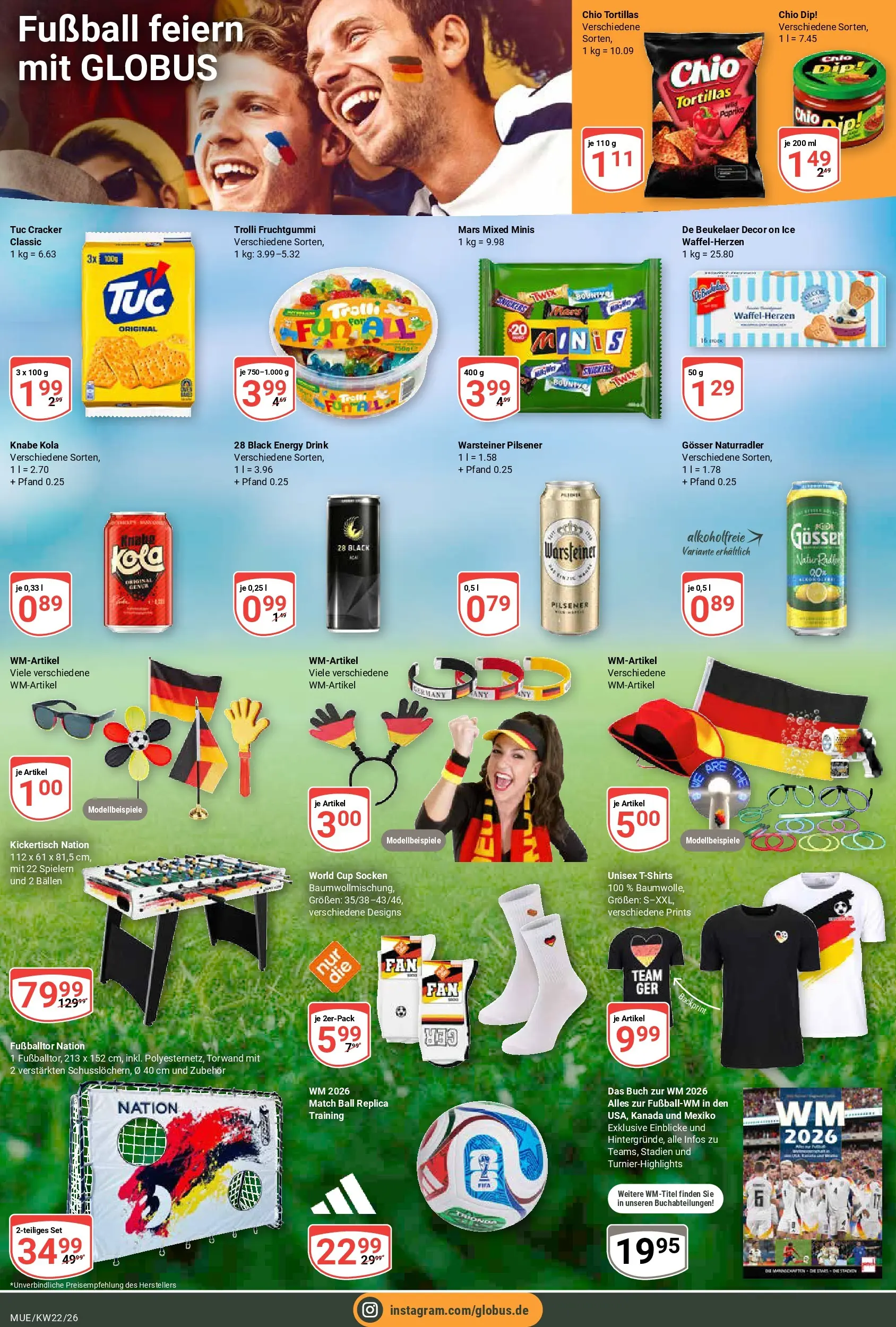 Globus Prospekt Mühldorf (ab 26.05.2026) » Angebote online | Seite: 20 | Produkte: Energy, Fußball, Warsteiner, Radio