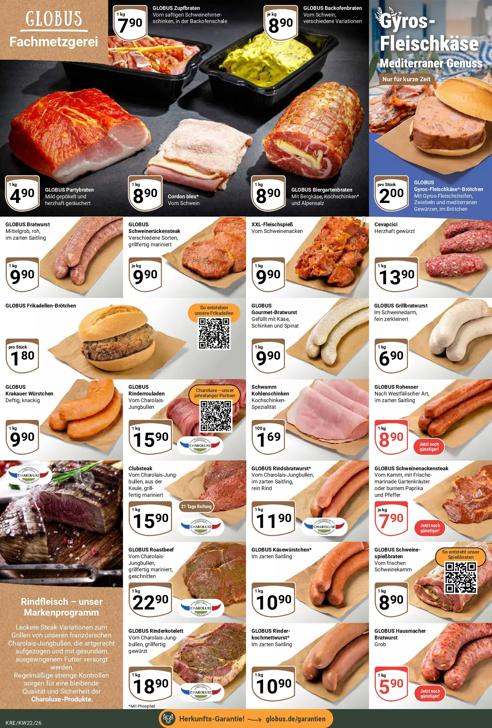 Globus Prospekt Krefeld (ab 26.05.2026) » Angebote online | Seite: 6 | Produkte: Schweinenacken, Pfeffer, Schinken, Rindfleisch