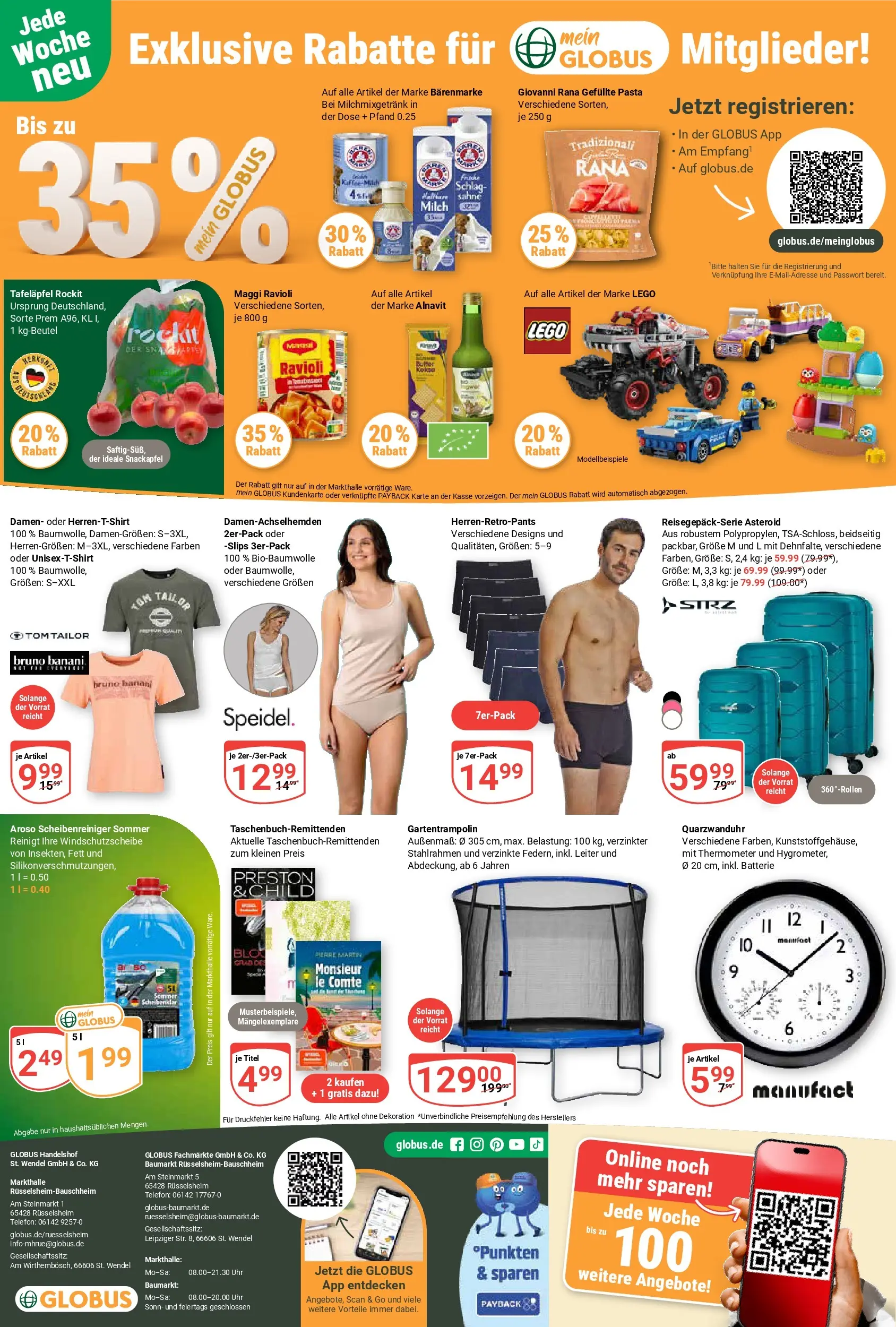 Globus Prospekt Rüsselsheim (ab 26.05.2026) » Angebote online | Seite: 25 | Produkte: Milch, Kaffee, Pasta, Telefon