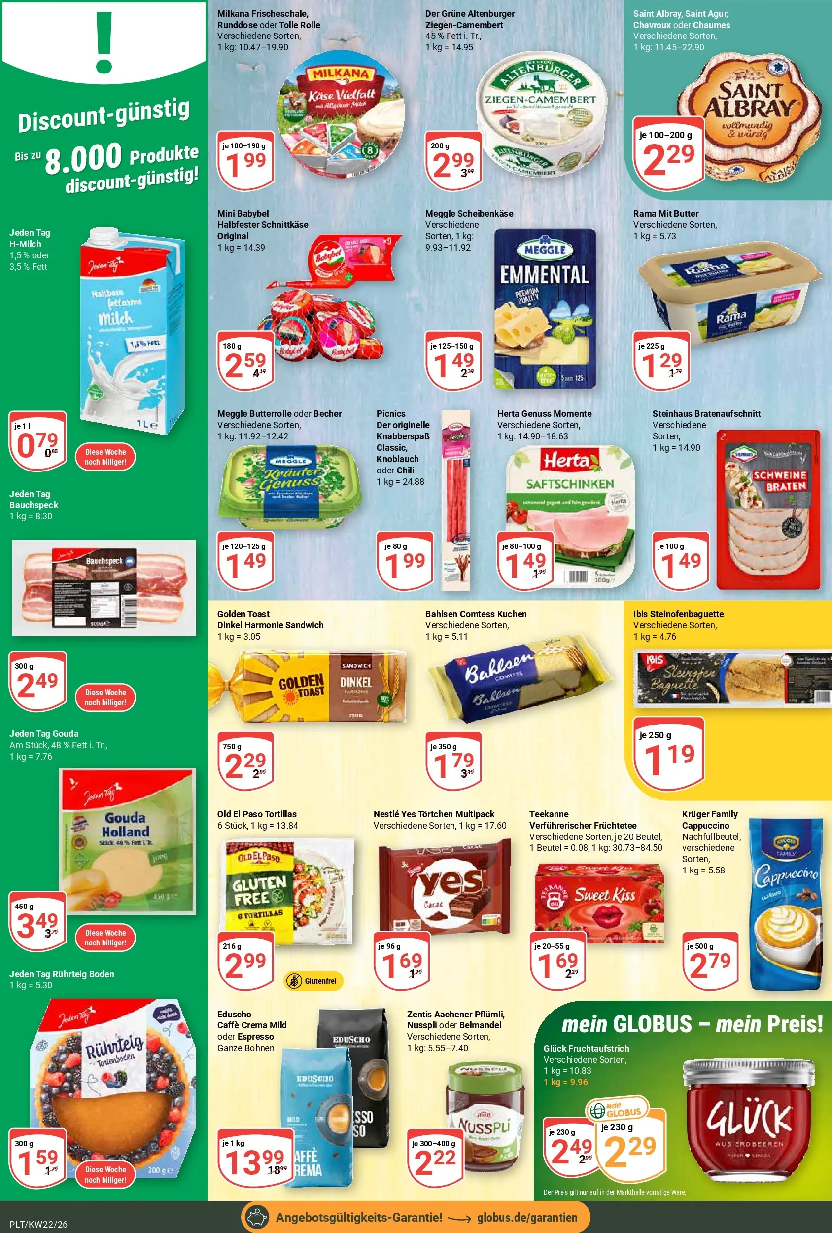 Globus Prospekt Plattling (ab 26.05.2026) » Angebote online | Seite: 12 | Produkte: Milch, Milkana, Chili, Teekanne