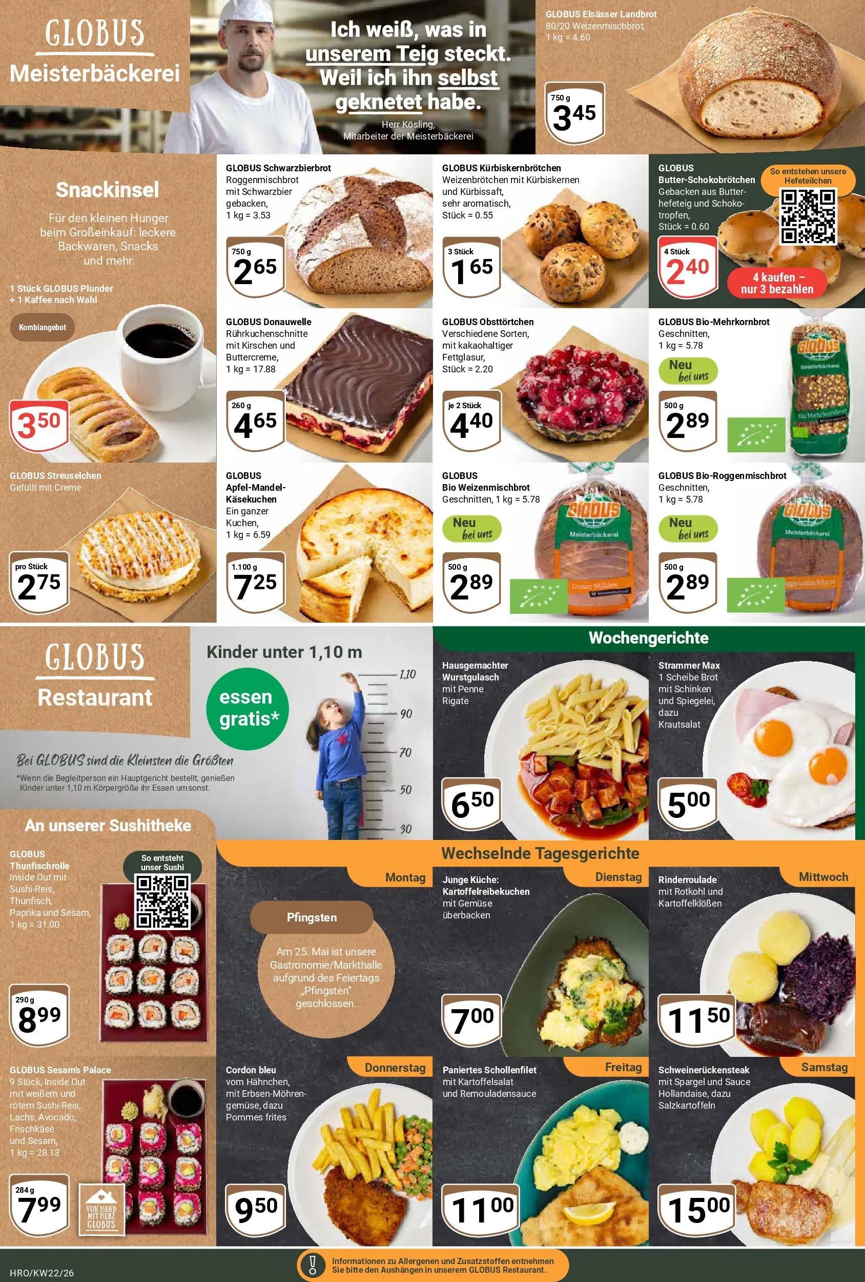 Globus Prospekt Rostock (ab 26.05.2026) » Angebote online | Seite: 6 | Produkte: Pommes, Spargel, Pommes frites, Paprika
