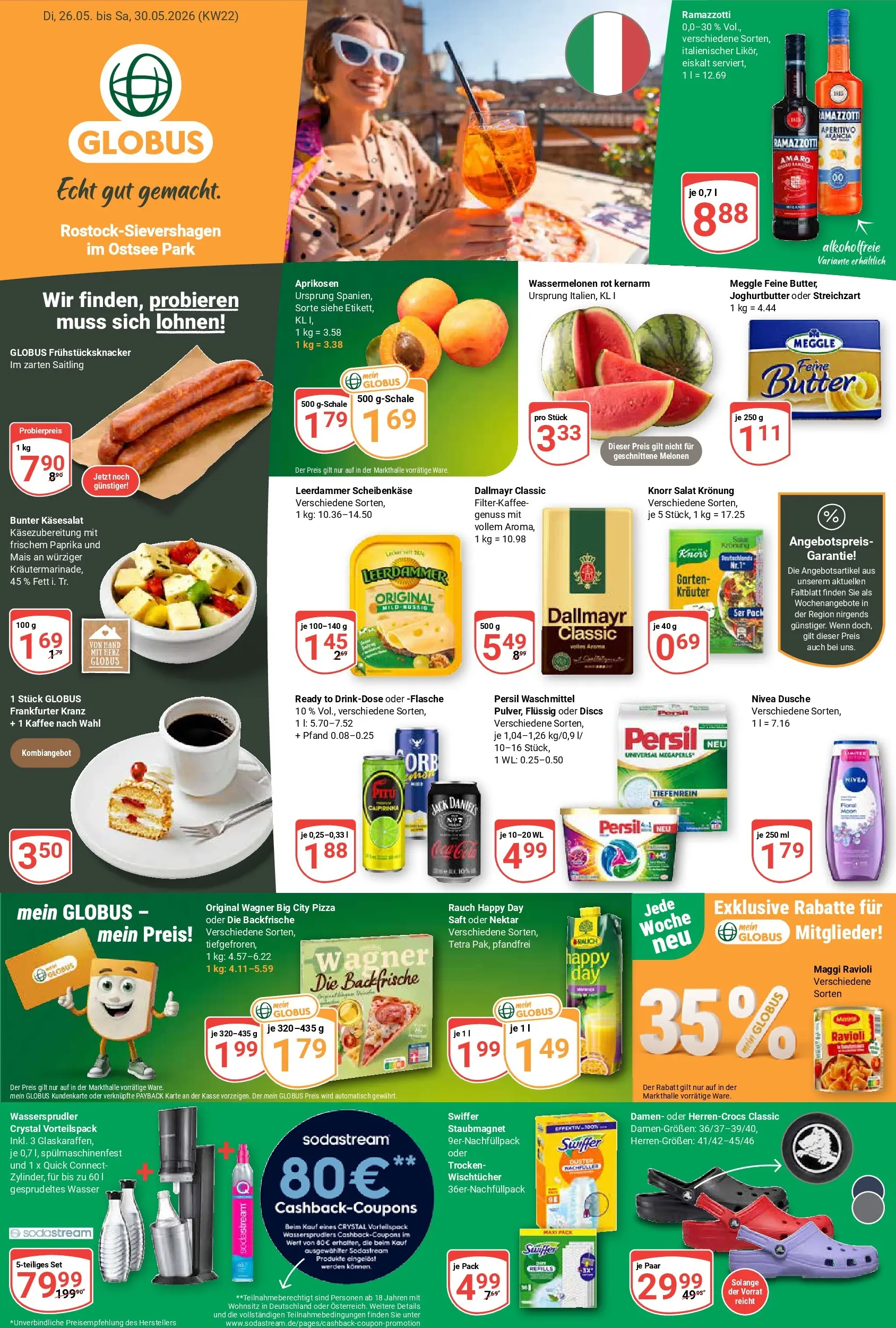 Globus Prospekt Lambrechtshagen (ab 26.05.2026) » Angebote online | Seite: 1 | Produkte: Maggi, Butter, Knorr, Pizza