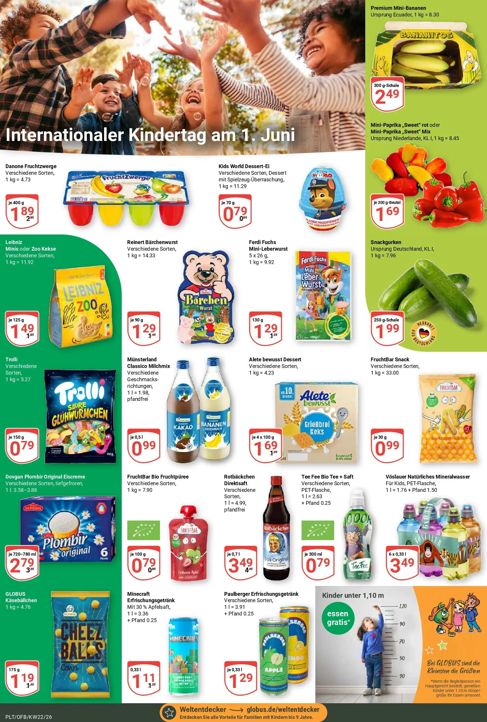 Globus Prospekt Plattling (ab 26.05.2026) » Angebote online | Seite: 13 | Produkte: Fruchtzwerge, Bananen, Wurst, Kekse