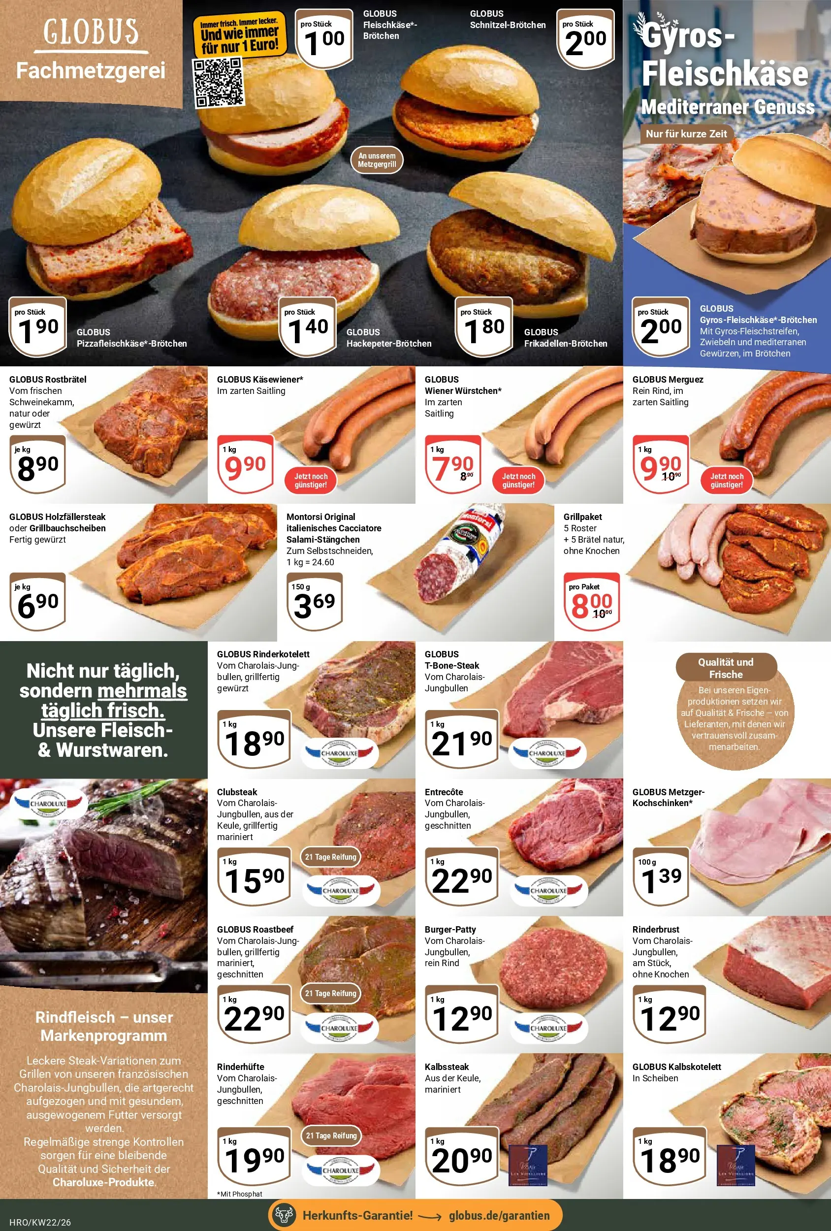 Globus Prospekt Rostock (ab 26.05.2026) » Angebote online | Seite: 7 | Produkte: Entrecote, Zwiebeln, Rindfleisch, Fleisch