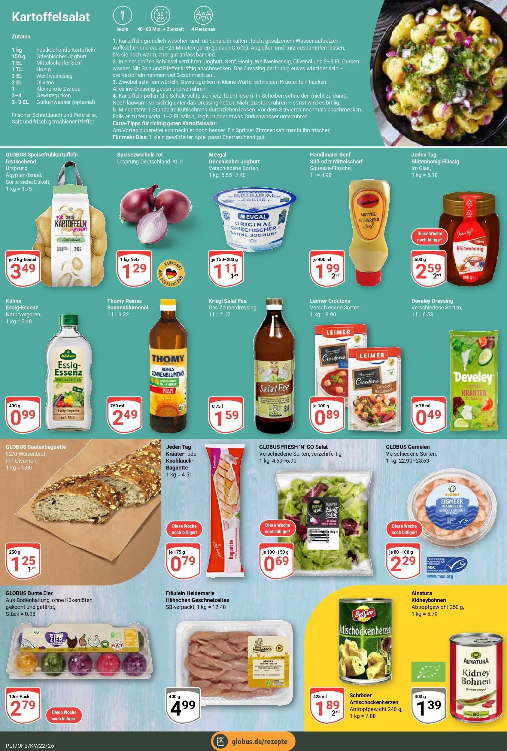 Globus Prospekt Plattling (ab 26.05.2026) » Angebote online | Seite: 15 | Produkte: Essig, Kühlschrank, Kartoffeln, Knoblauch