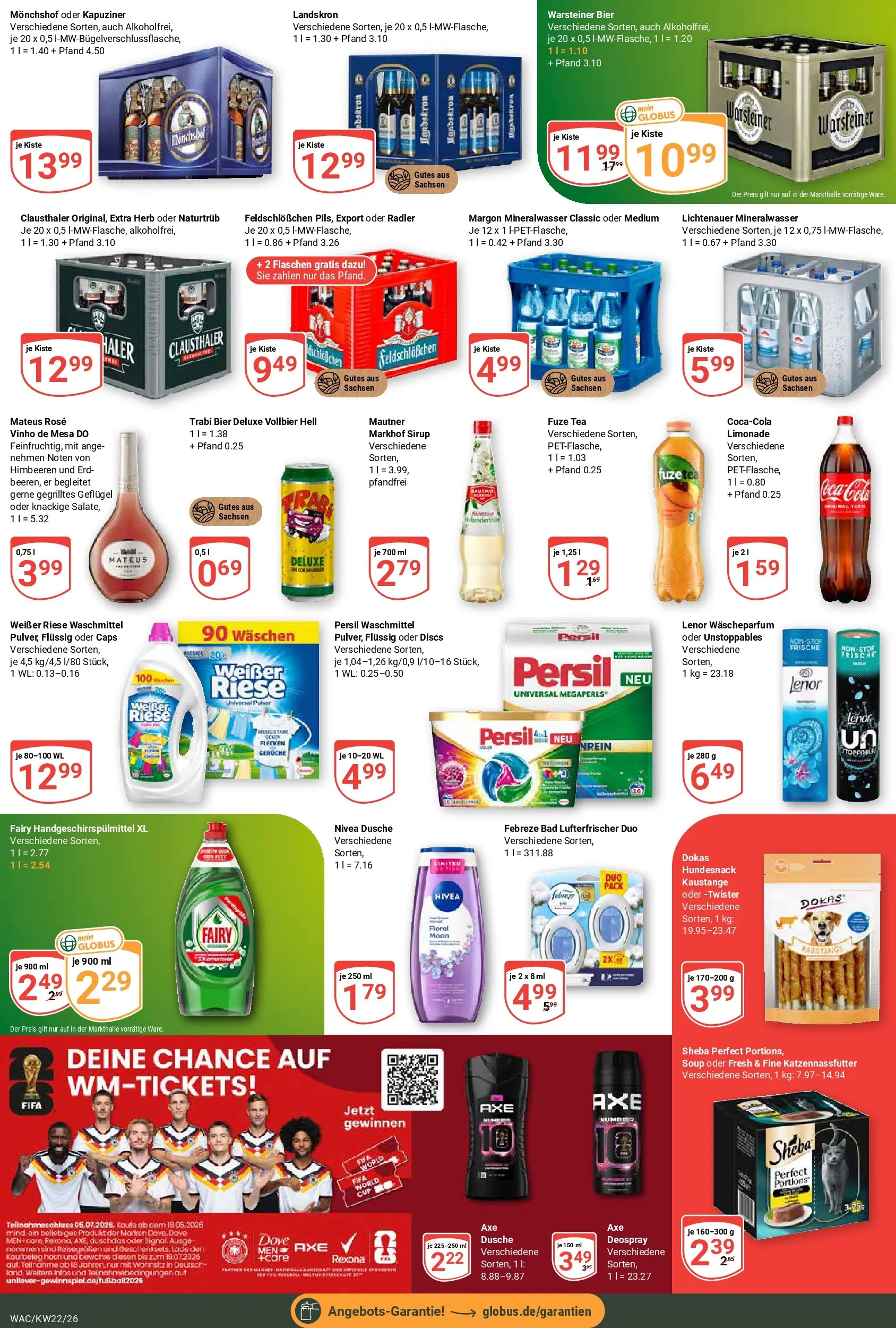 Globus Prospekt Markkleeberg (ab 26.05.2026) » Angebote online | Seite: 4 | Produkte: Fuze tea, Sheba, Coca cola, Limonade