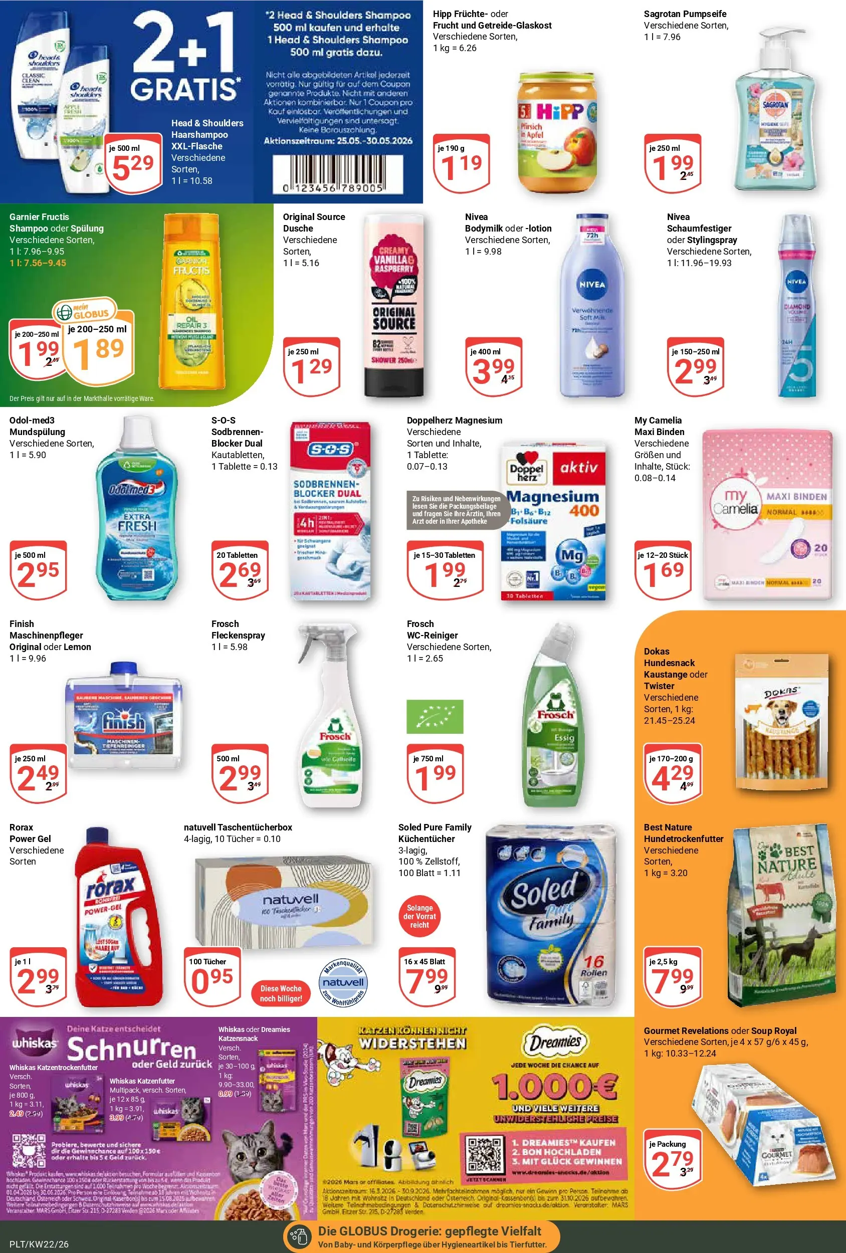 Globus Prospekt Plattling (ab 26.05.2026) » Angebote online | Seite: 18 | Produkte: Essig, Dusche, Äpfel, Mars