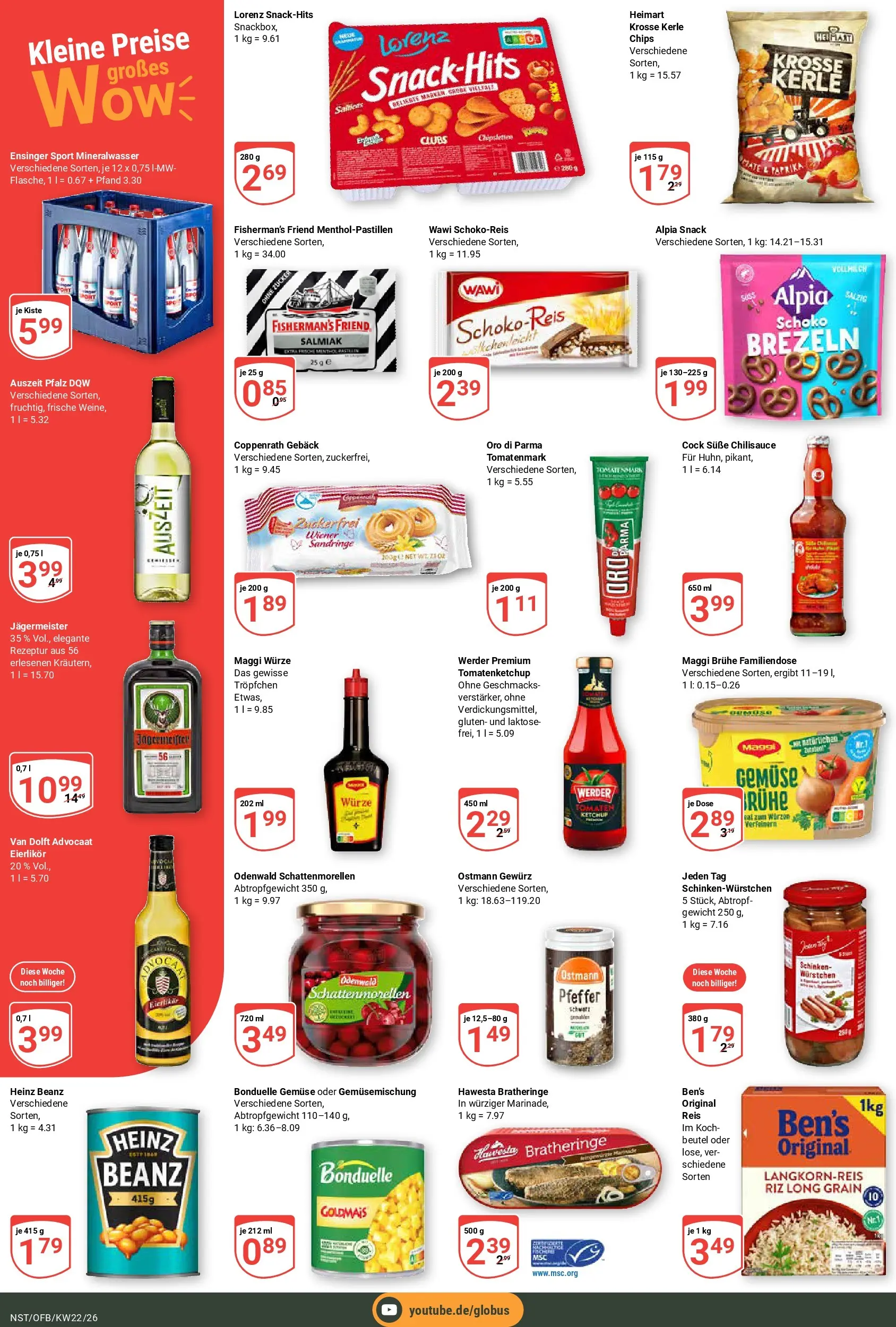 Globus Prospekt Neustadt (ab 26.05.2026) » Angebote online | Seite: 4 | Produkte: Oro di parma, Gemüse, Reis, Chips
