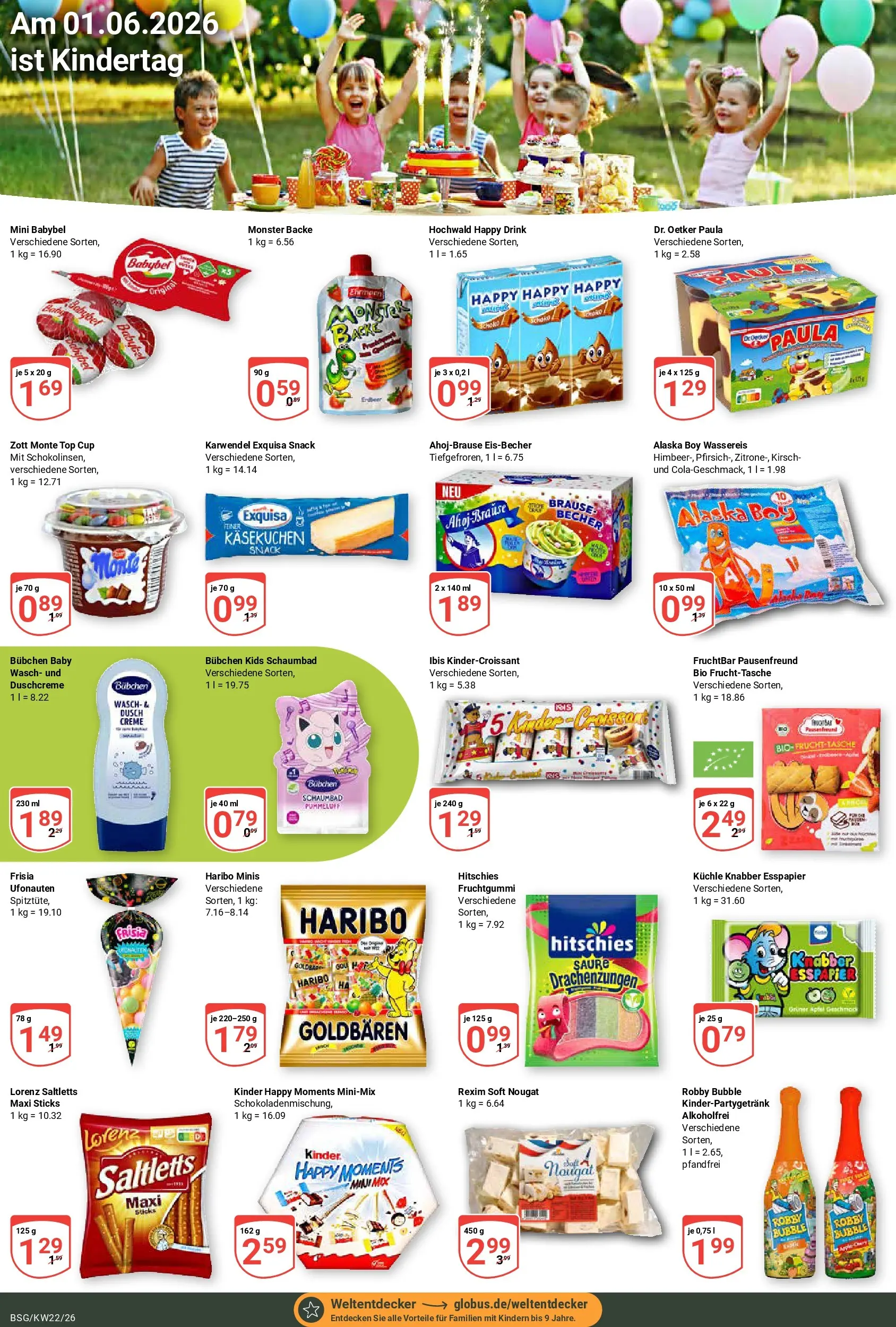 Globus Prospekt Braunschweig (ab 26.05.2026) » Angebote online | Seite: 13 | Produkte: Haribo, Creme, Monster, Duschcreme