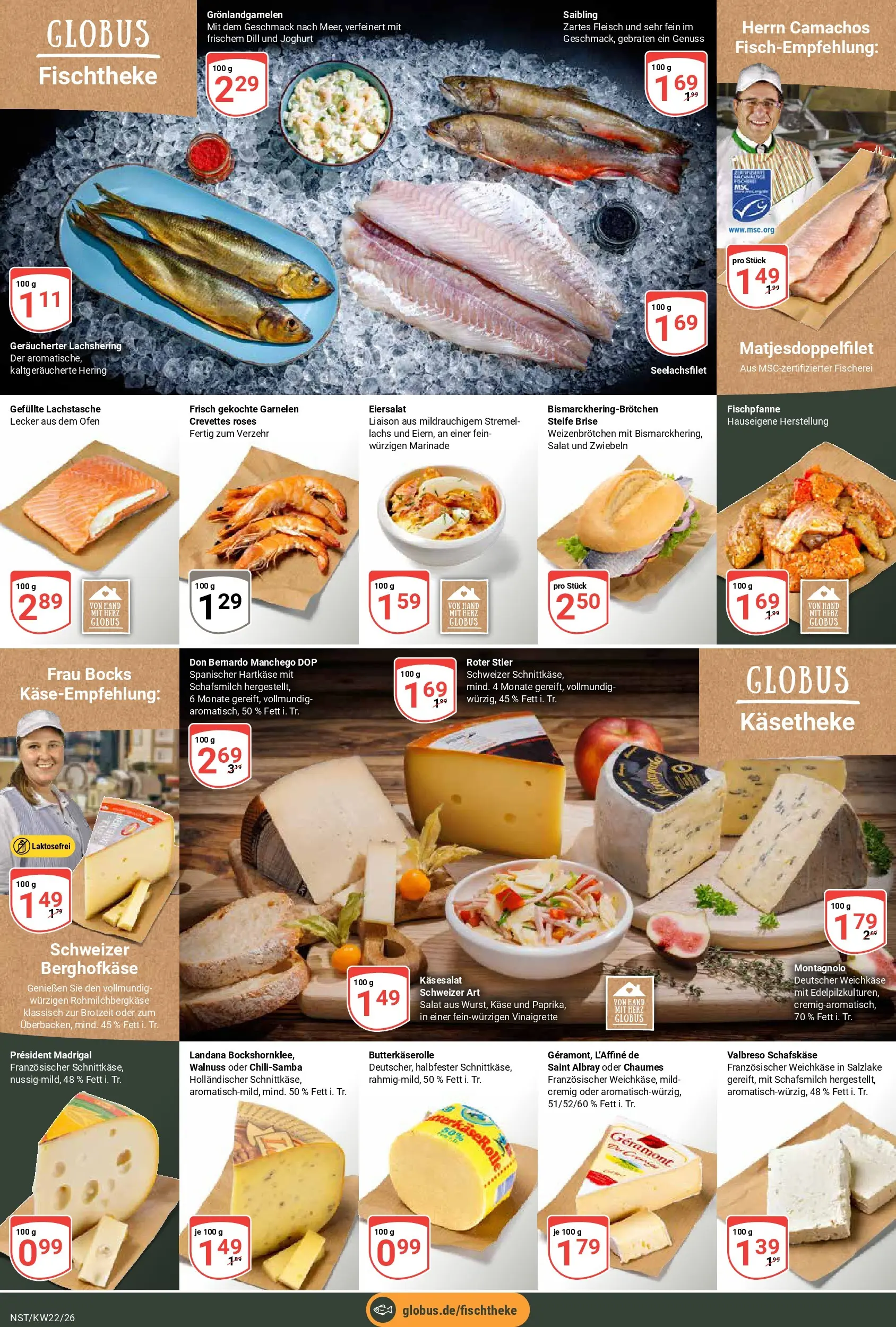 Globus Prospekt Neustadt (ab 26.05.2026) » Angebote online | Seite: 9 | Produkte: Geramont, Garnelen, Fleisch, Salat
