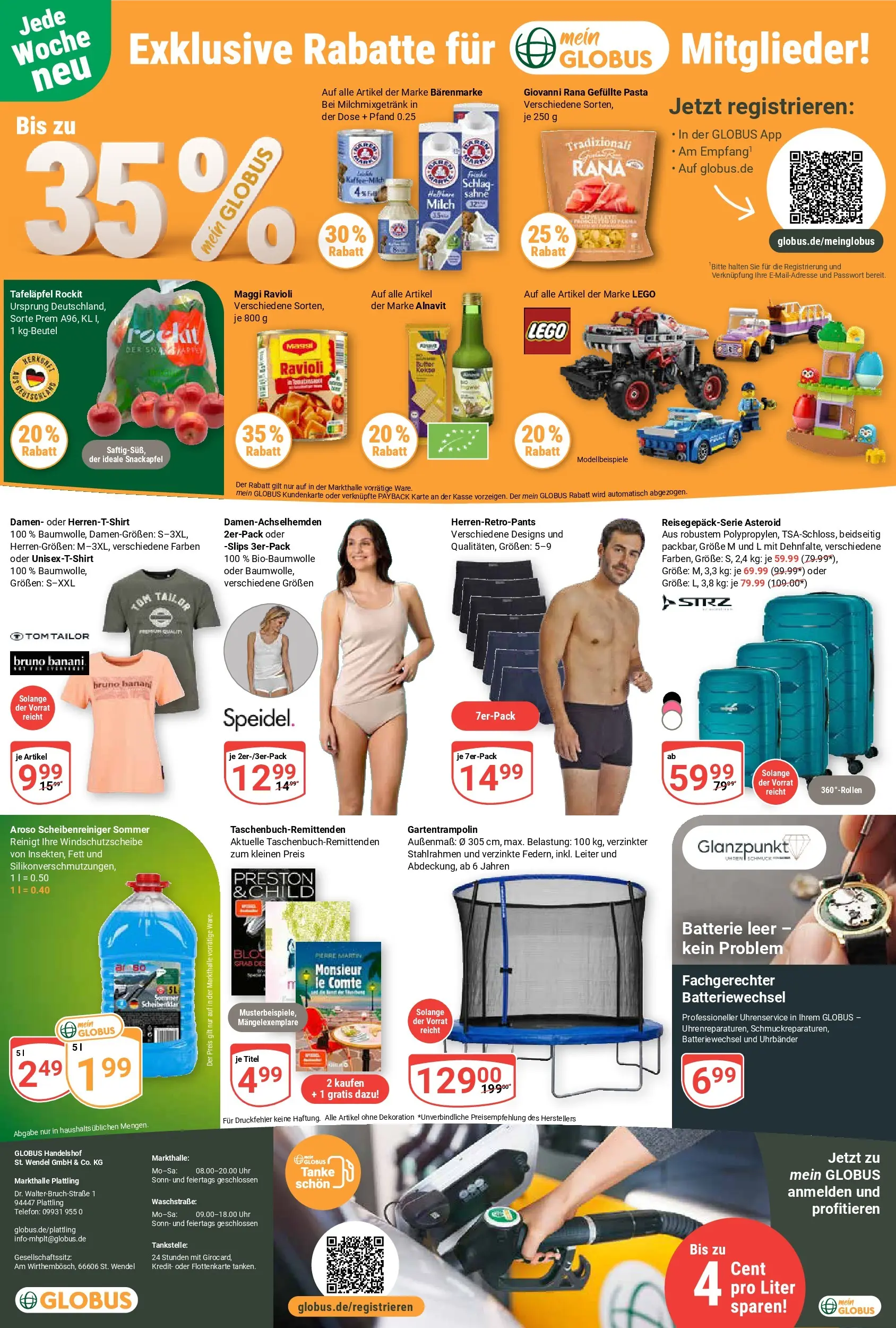 Globus Prospekt Plattling (ab 26.05.2026) » Angebote online | Seite: 26 | Produkte: Maggi, Batterie, Pasta, Sahne