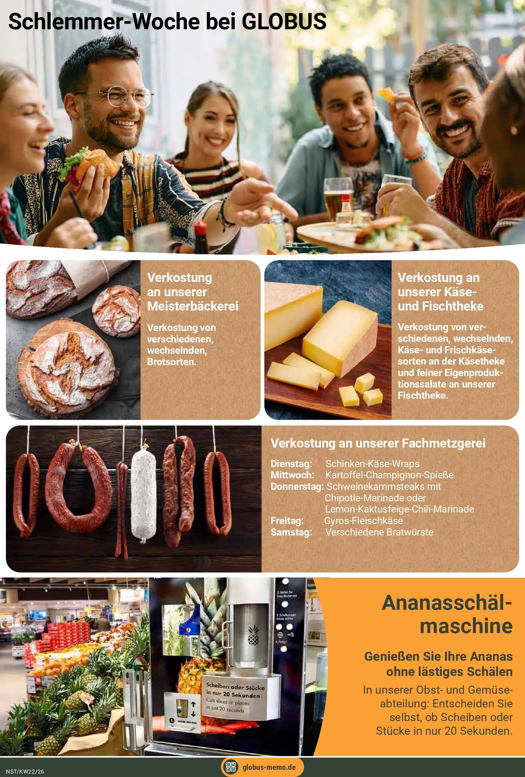 Globus Prospekt Neustadt (ab 26.05.2026) » Angebote online | Seite: 15 | Produkte: Käse, Ananas, Obst, Frischkase