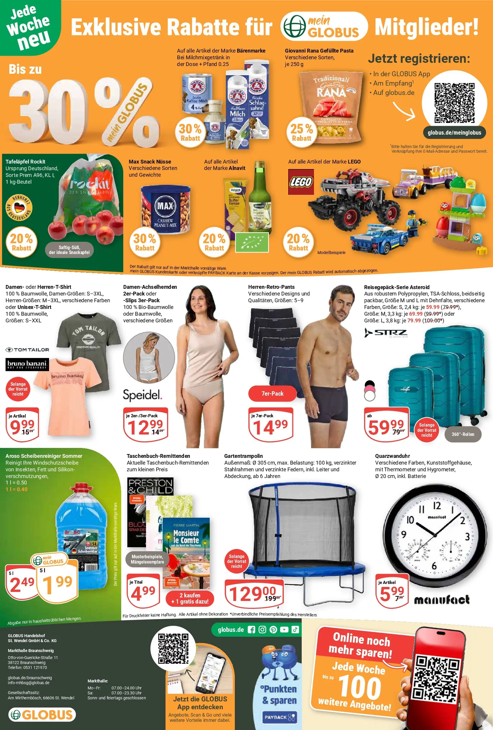 Globus Prospekt Braunschweig (ab 26.05.2026) » Angebote online | Seite: 27 | Produkte: Thermometer, Pasta, Sahne, Telefon