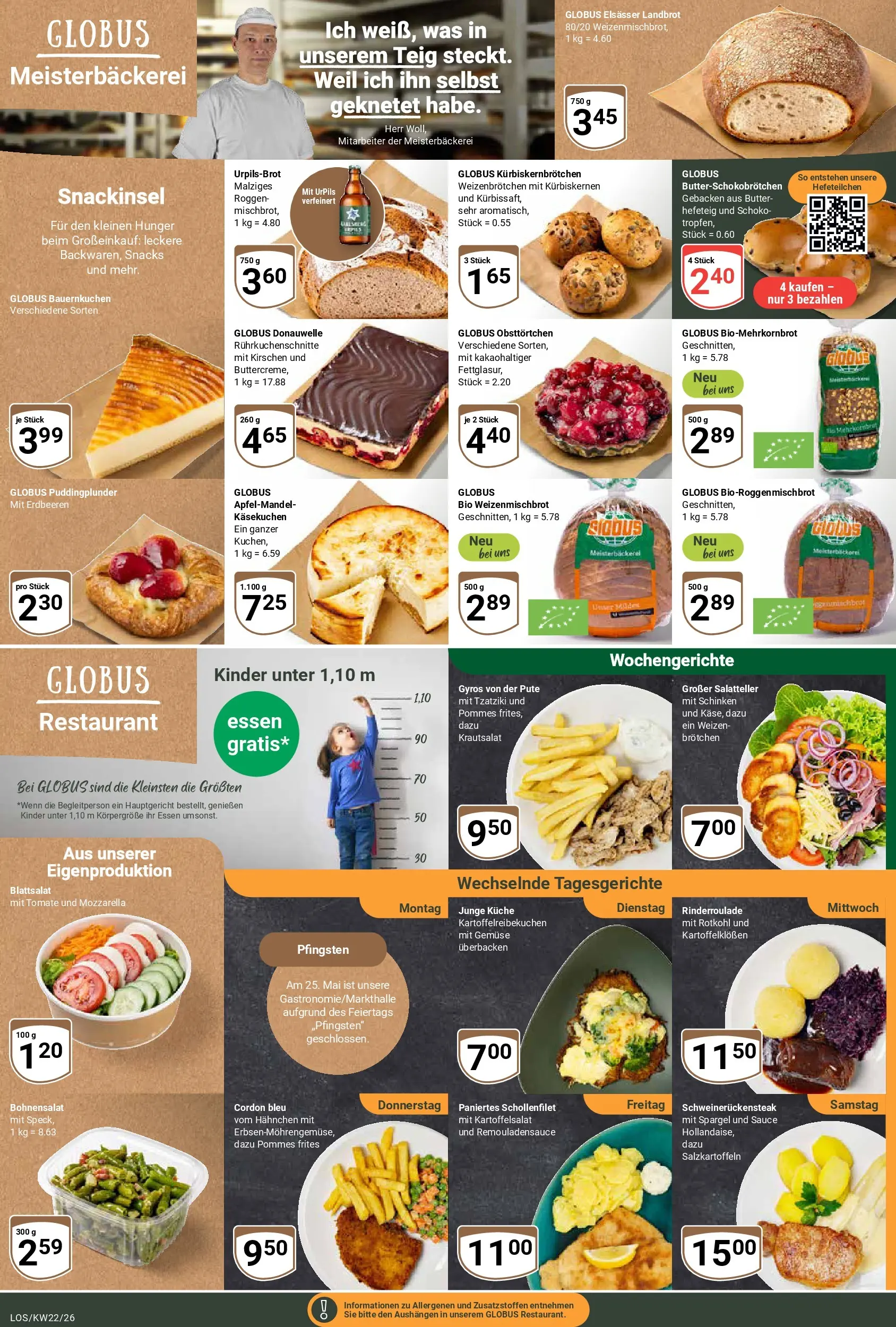 Globus Prospekt Losheim Am See (ab 26.05.2026) » Angebote online | Seite: 7 | Produkte: Rotkohl, Pommes frites, Gyros, Gemüse