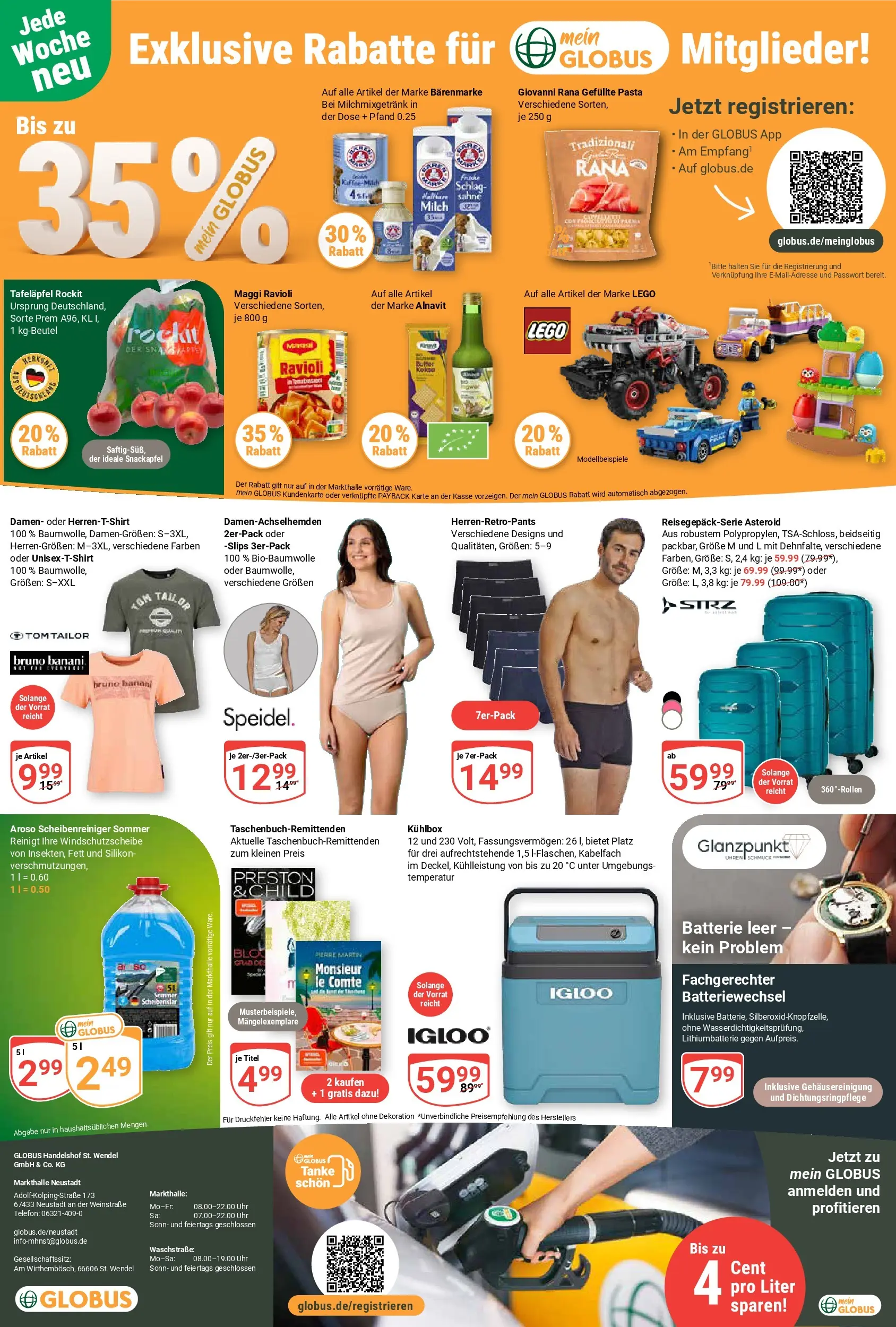 Globus Prospekt Neustadt (ab 26.05.2026) » Angebote online | Seite: 29 | Produkte: Maggi, Milch, Batterie, Telefon