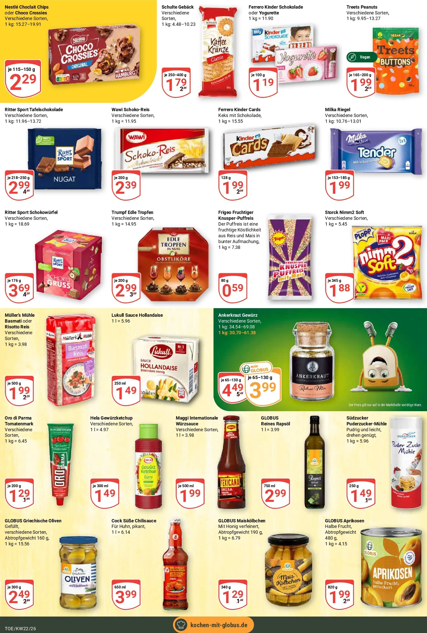 Globus Prospekt Tönisvorst (ab 26.05.2026) » Angebote online | Seite: 11 | Produkte: Kaffee, Schokolade, Chips, Ketchup