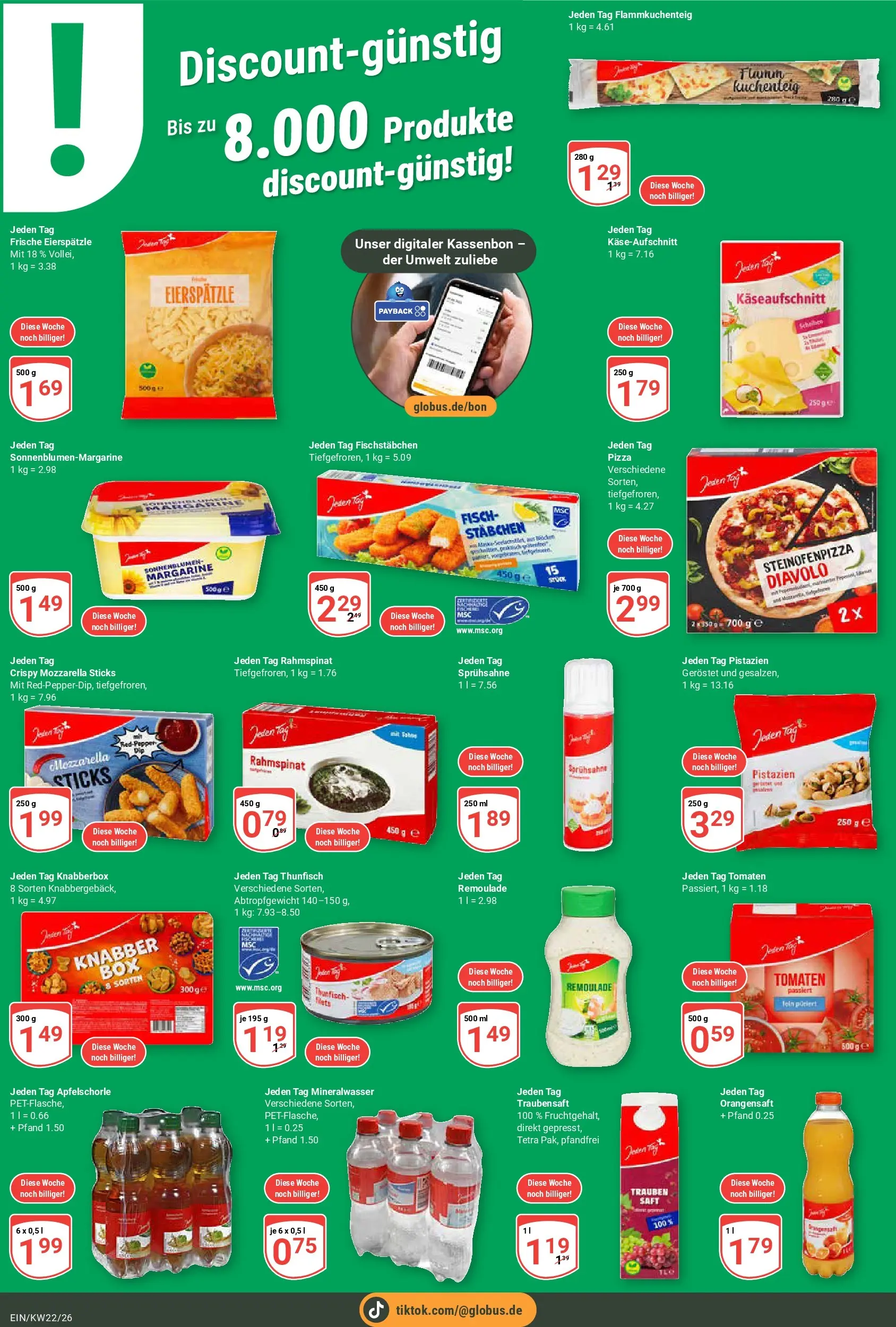 Globus Prospekt Homburg-Einöd (ab 26.05.2026) » Angebote online | Seite: 5 | Produkte: Margarine, Trauben, Pistazien, Mineralwasser