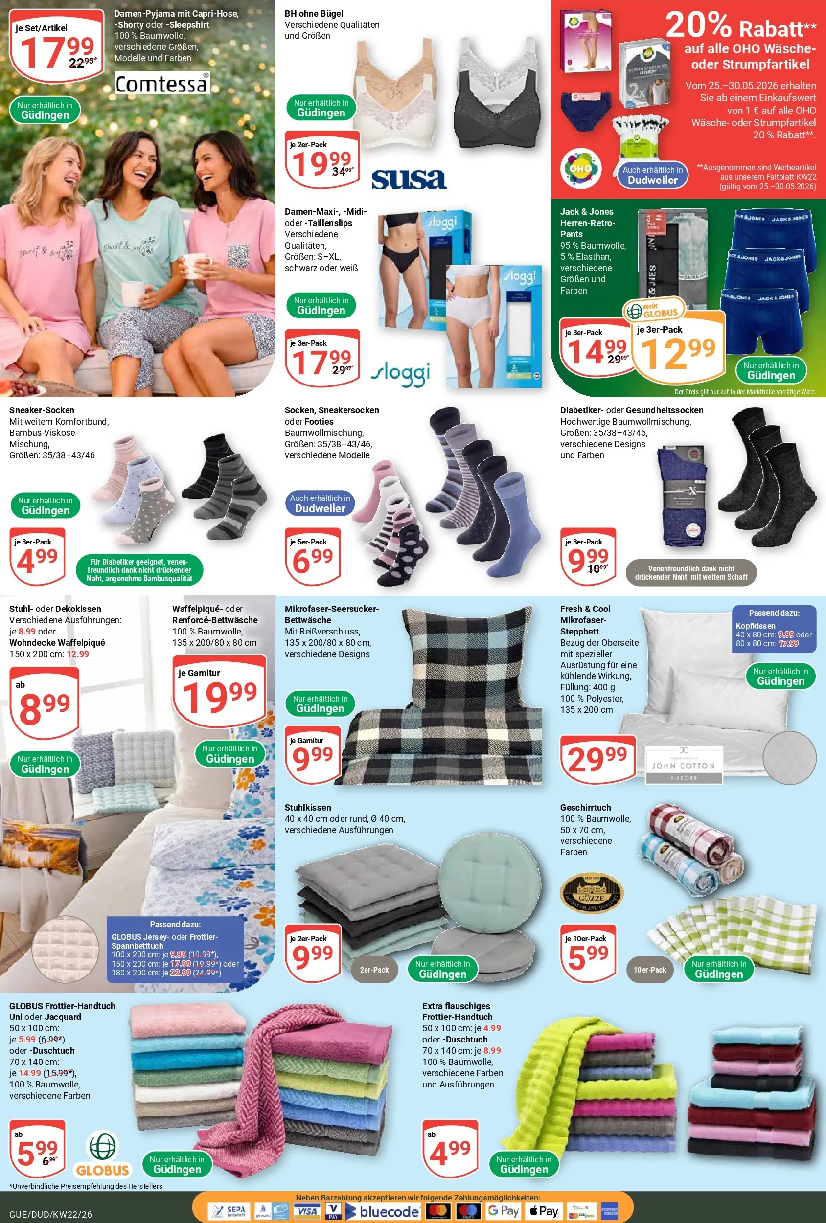 Globus Prospekt Saarbrücken-Dudweiler (ab 26.05.2026) » Angebote online | Seite: 27 | Produkte: Stuhl, Bettwäsche, Kopfkissen, Jacke