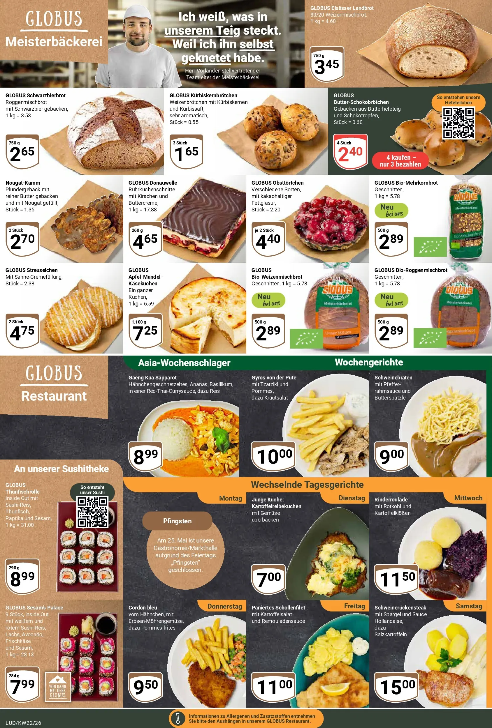 Globus Prospekt Ludwigshafen-Oggersheim (ab 26.05.2026) » Angebote online | Seite: 7 | Produkte: Pute, Gyros, Gemüse, Reis