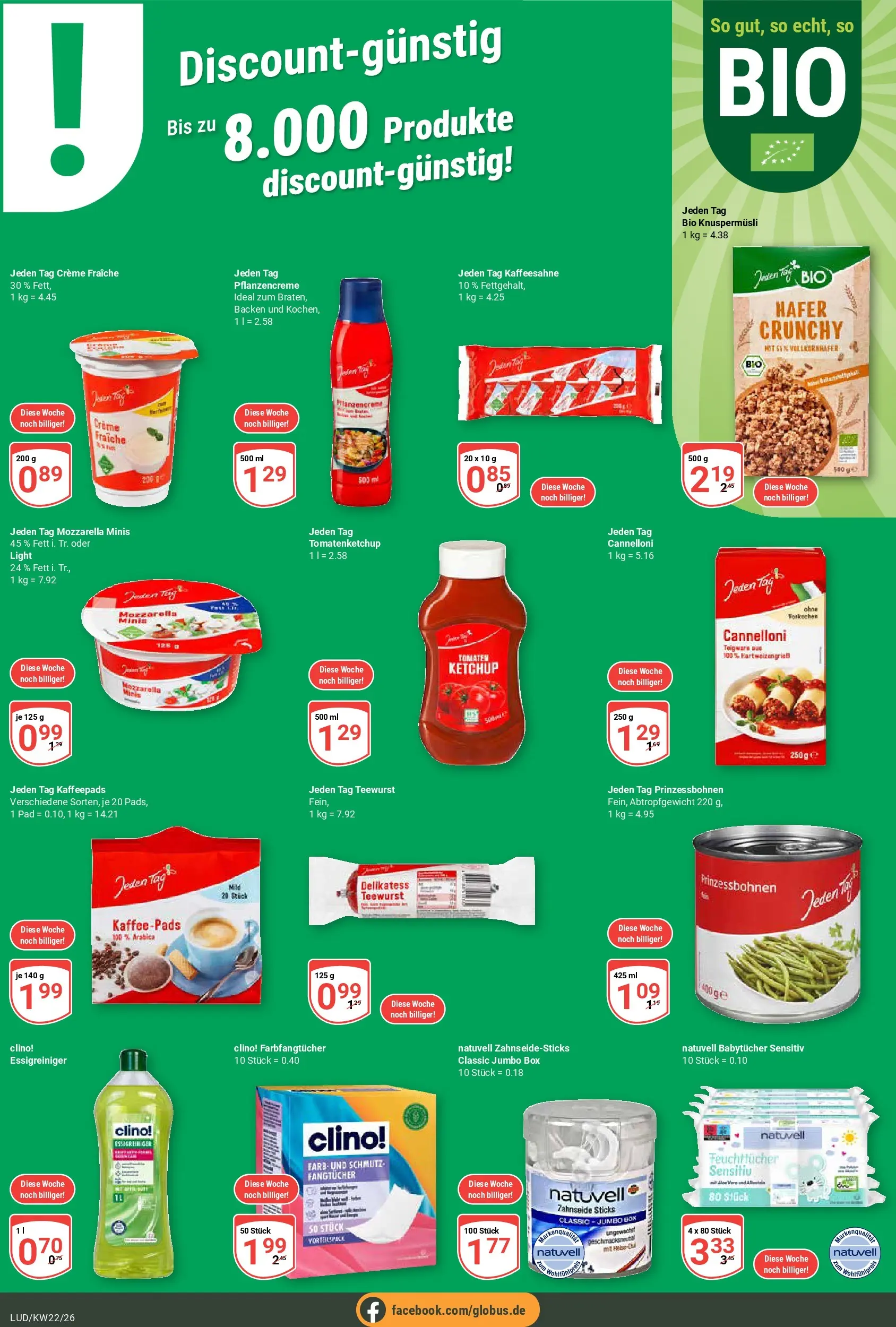 Globus Prospekt Ludwigshafen-Oggersheim (ab 26.05.2026) » Angebote online | Seite: 17 | Produkte: Mozzarella, Tomaten, Creme, Ketchup