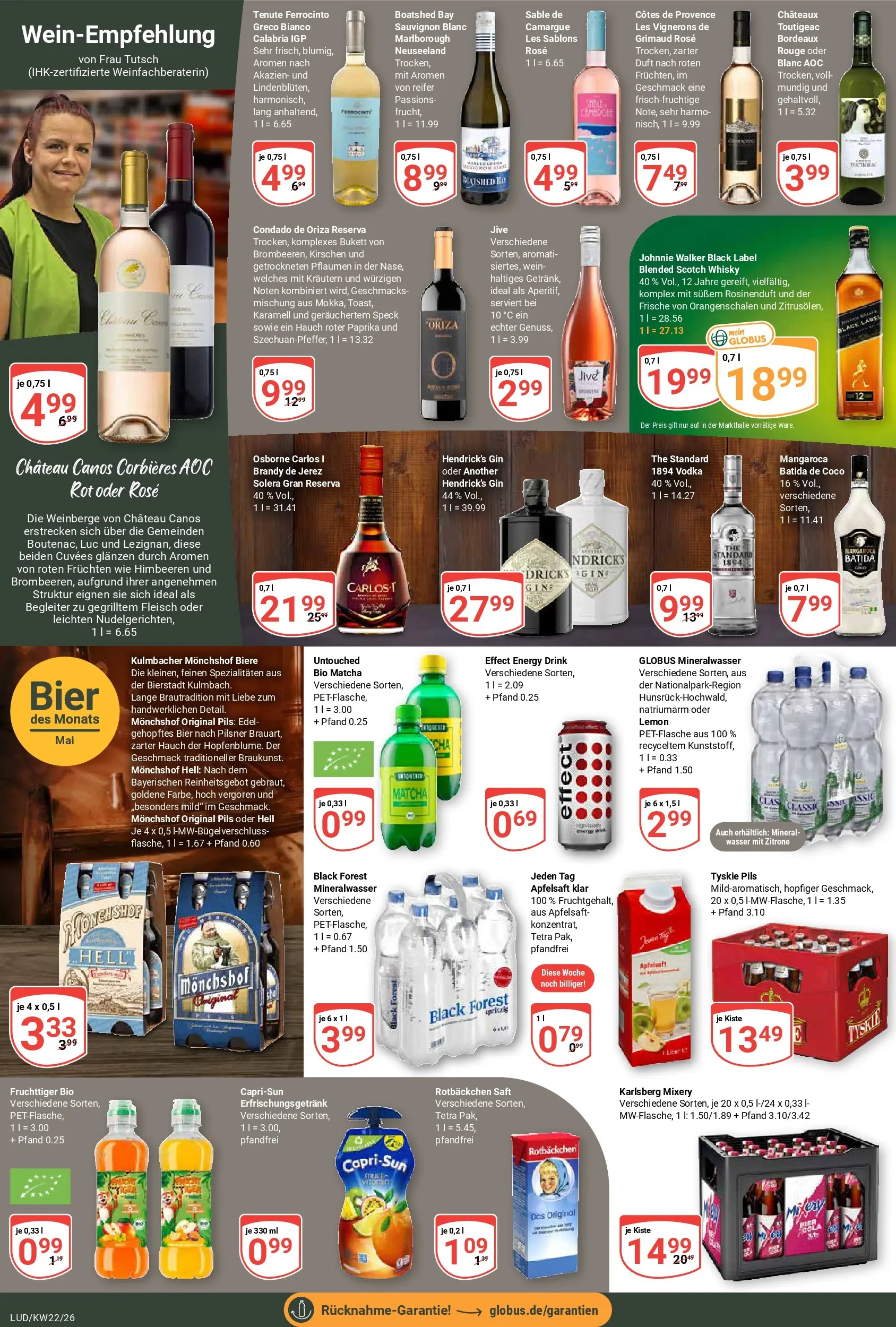 Globus Prospekt Ludwigshafen-Oggersheim (ab 26.05.2026) » Angebote online | Seite: 19 | Produkte: Pils, Duft, Rouge, Wein