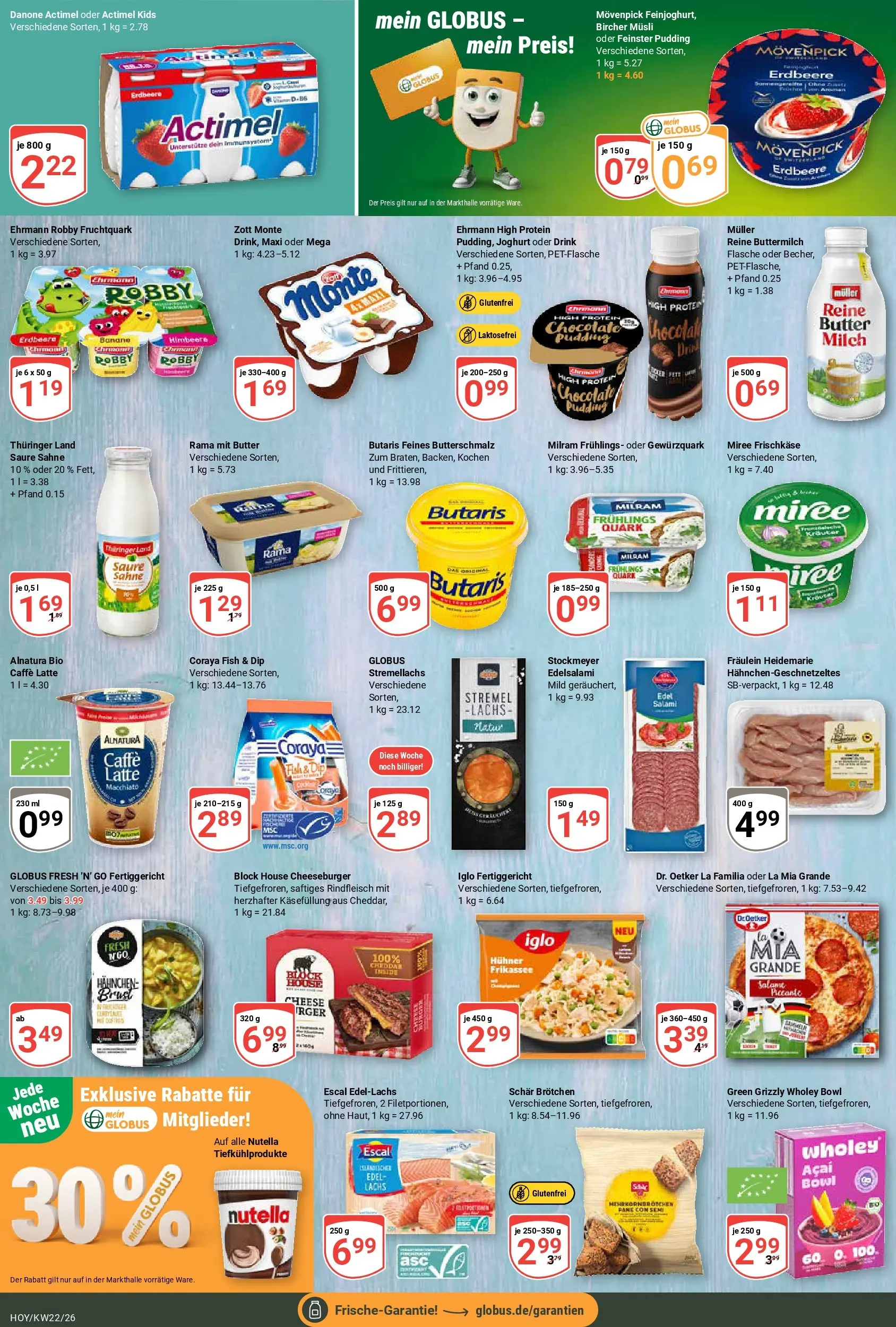 Globus Prospekt Hoyerswerda (ab 26.05.2026) » Angebote online | Seite: 9 | Produkte: Hahnchen, Iglo, Pudding, Milram
