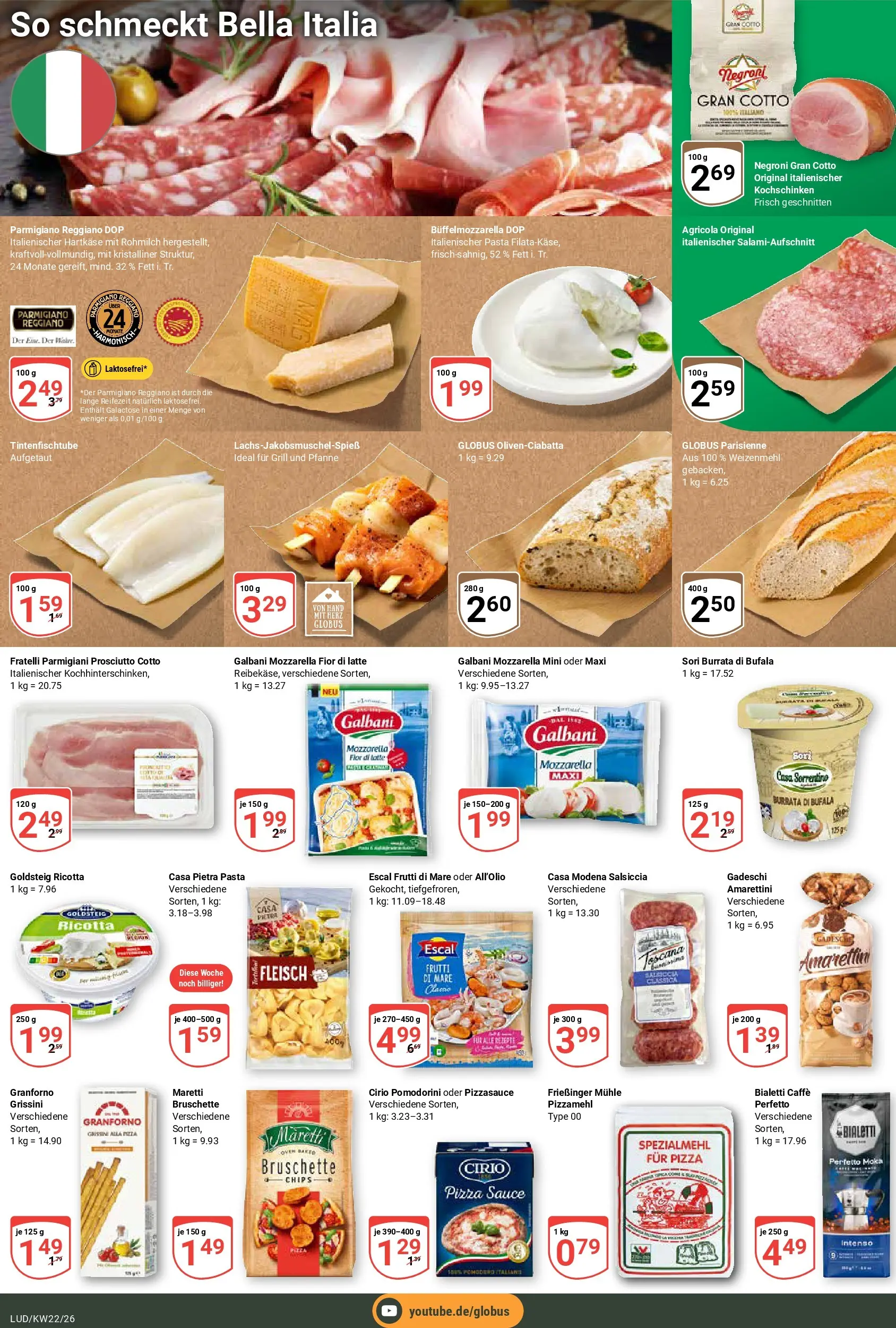 Globus Prospekt Ludwigshafen-Oggersheim (ab 26.05.2026) » Angebote online | Seite: 24 | Produkte: Grill, Mühle, Mozzarella, Pasta