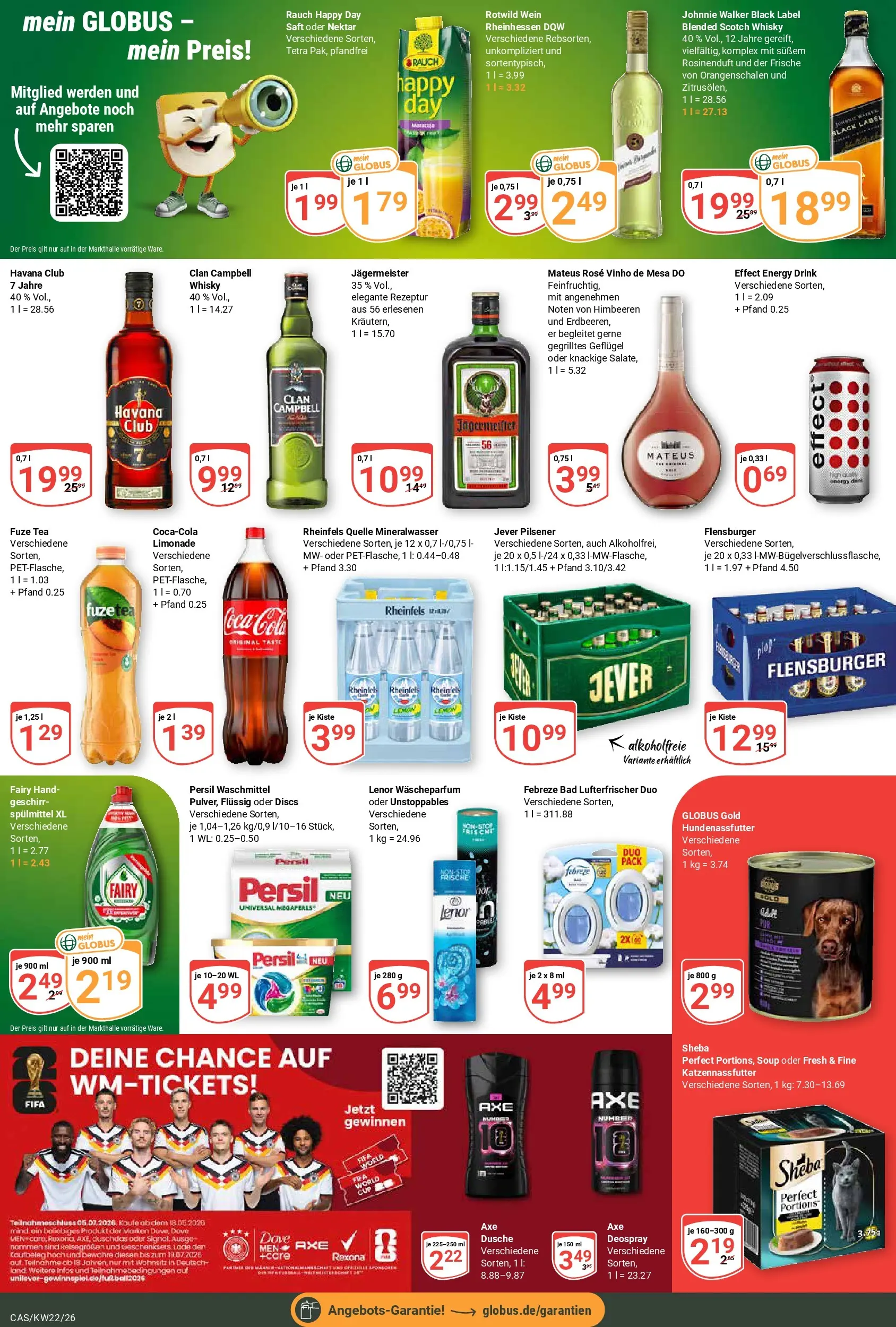 Globus Prospekt Castrop-Rauxel (ab 26.05.2026) » Angebote online | Seite: 3 | Produkte: Bad, Mineralwasser, Deospray, Rheinfels quelle