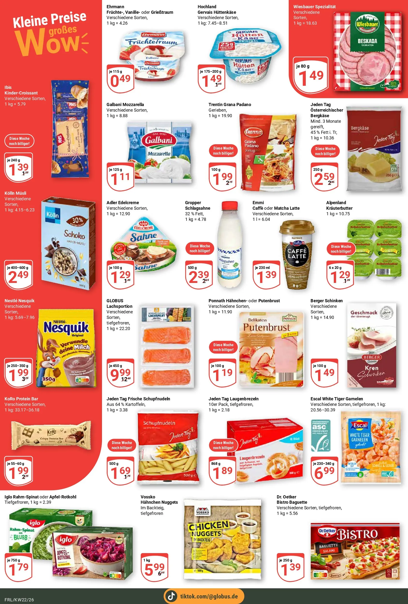 Globus Prospekt Freilassing (ab 26.05.2026) » Angebote online | Seite: 2 | Produkte: Milch, Käse, Kräuterbutter, Hüttenkäse