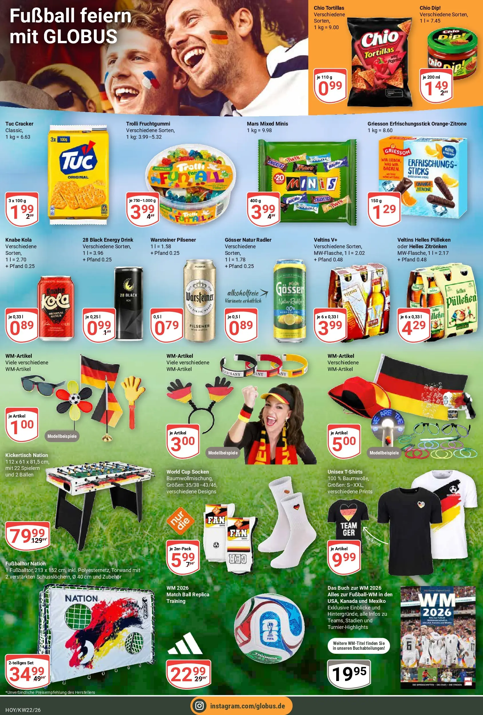 Globus Prospekt Hoyerswerda (ab 26.05.2026) » Angebote online | Seite: 21 | Produkte: Helles pulleken, Energy, Radler, Chio tortillas