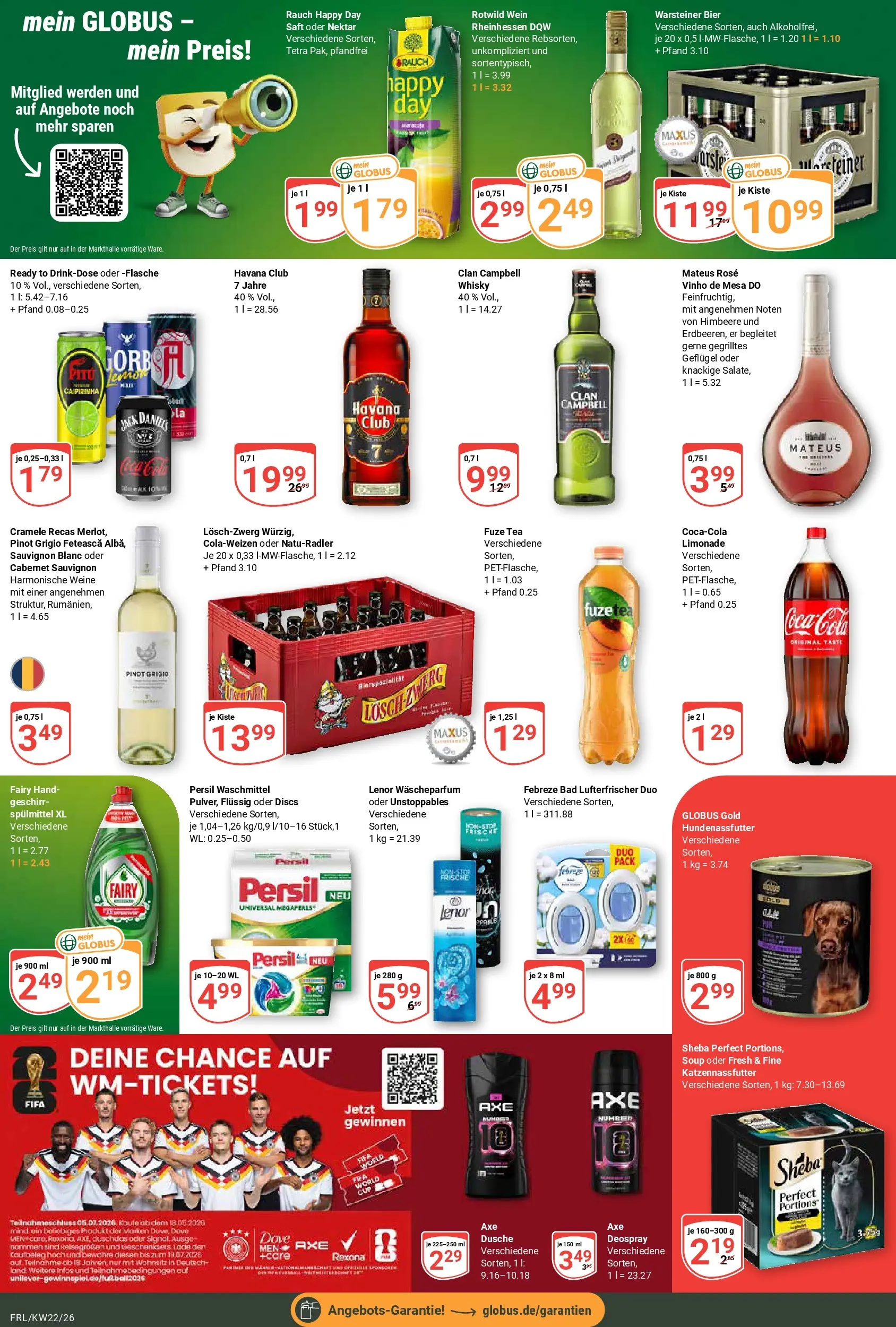Globus Prospekt Freilassing (ab 26.05.2026) » Angebote online | Seite: 5 | Produkte: Havana club, Bier, Bad, Deospray