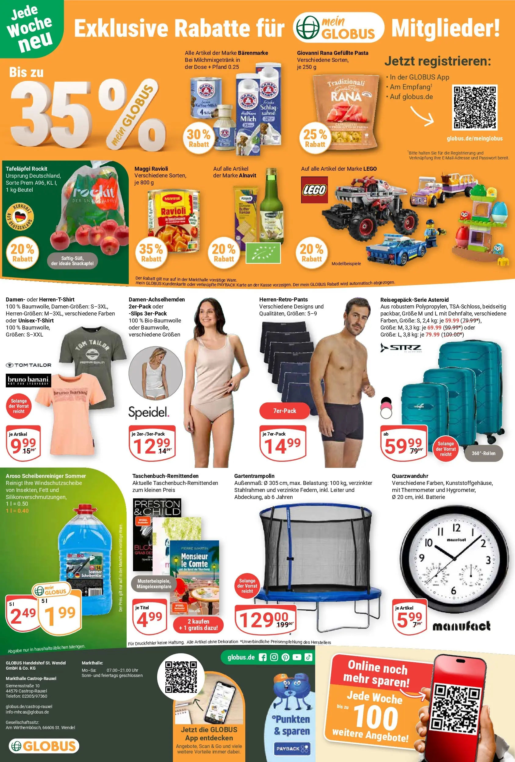Globus Prospekt Castrop-Rauxel (ab 26.05.2026) » Angebote online | Seite: 25 | Produkte: Thermometer, Batterie, Pasta, Uhr